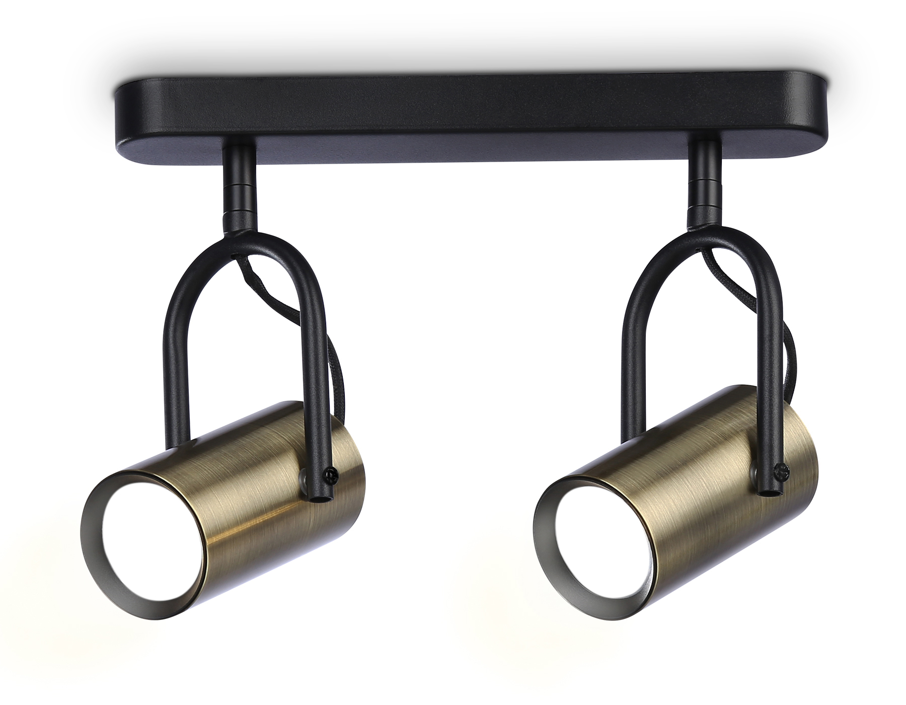 Накладной поворотный спот Ambrella TA13194/2 BK/SB черный/бронза GU10/2 max 12W 260*100*195