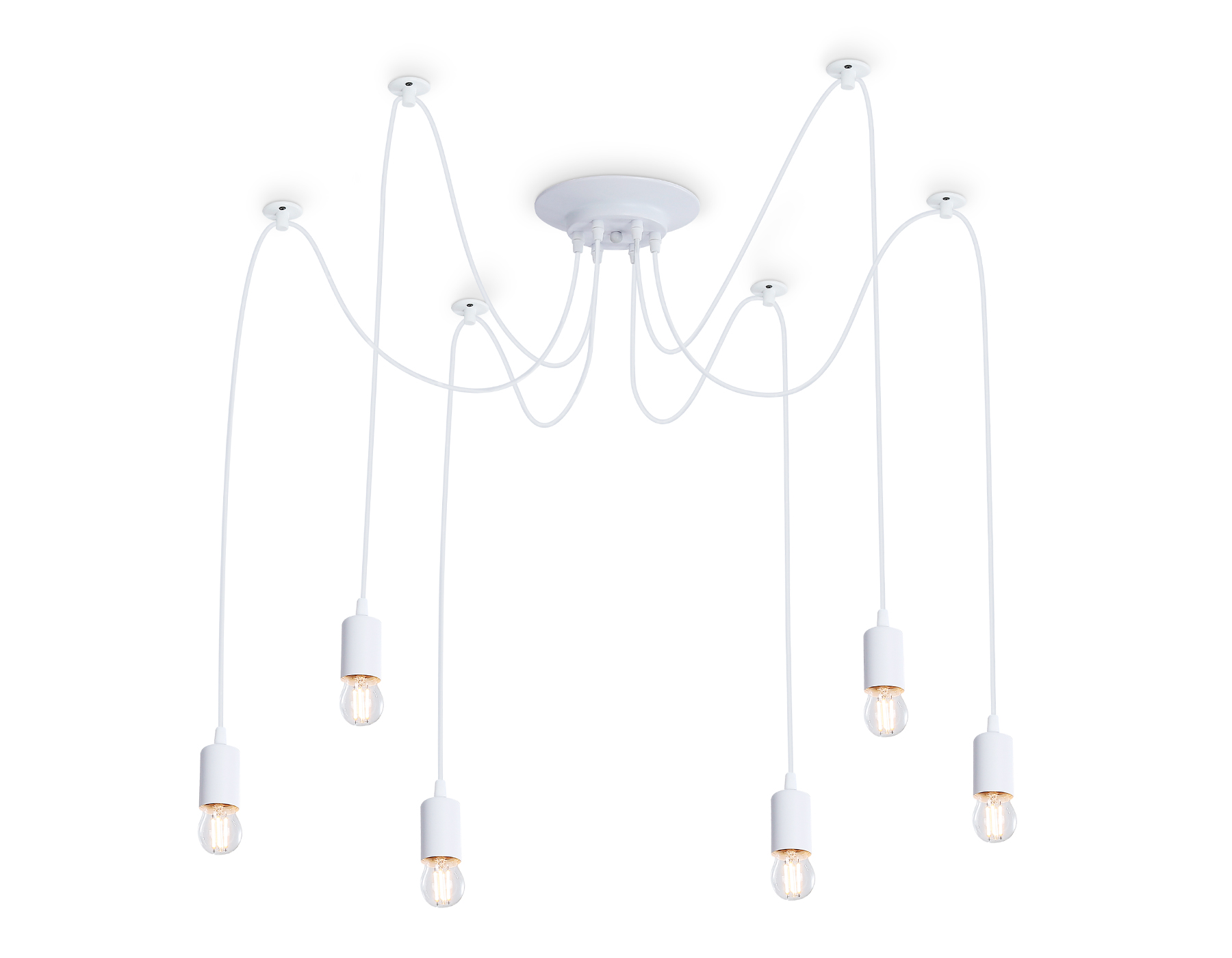 Подвесная люстра TR8177/6 WH белый E27*6 max 40W D630*910