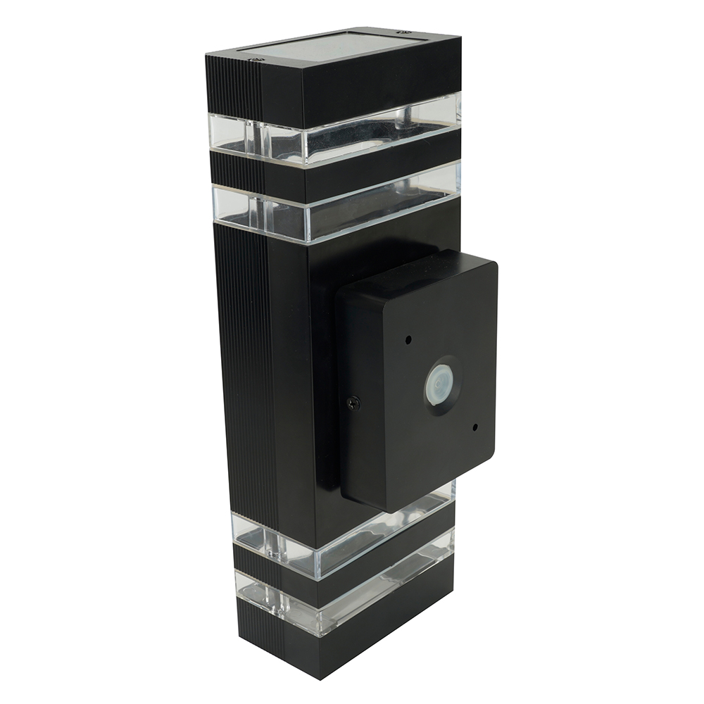 Светильник садово-парковый  Feron.ONE DH0807-P, на стену вверх/вниз,  2*GU10 220-240V, черный пластик