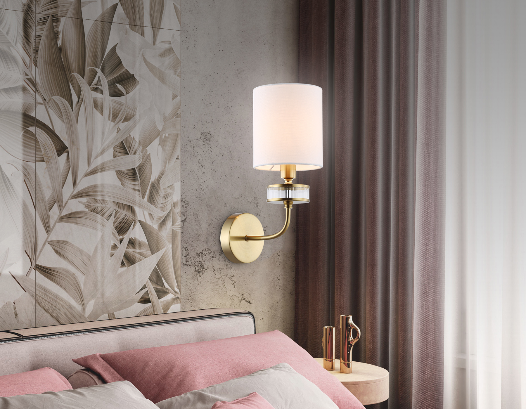 LH71255 BS/WH латунь/белый E14 max 40W 210*160*310