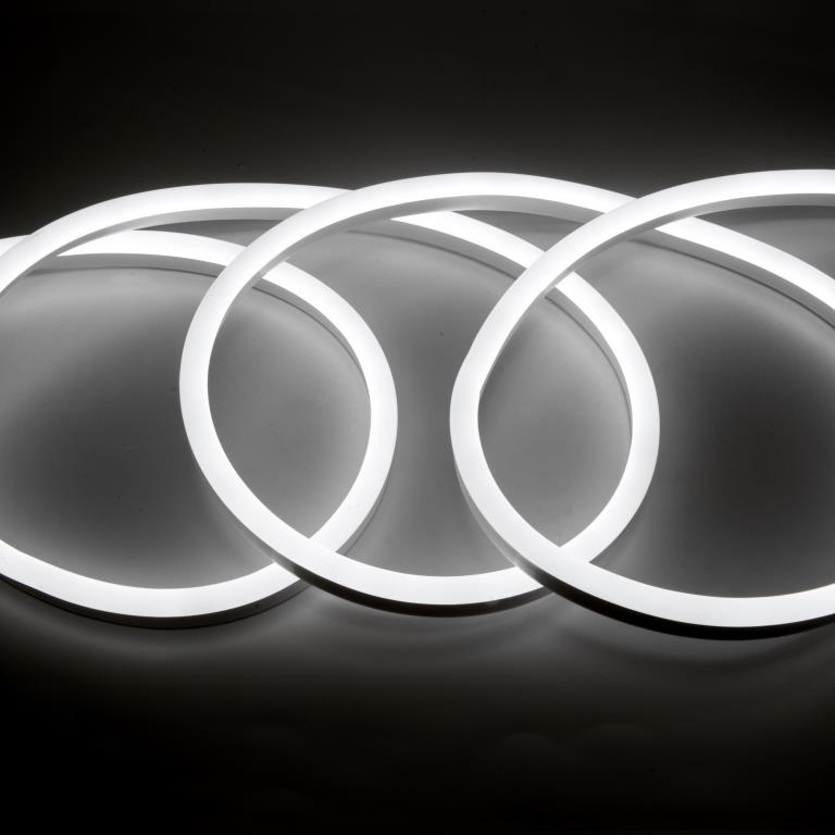 Гибкий неон General 9.6 Вт/м 220V IP67 холодный белый (smd2835, 120 диодов/м, 8х16мм) (катушка 50м)