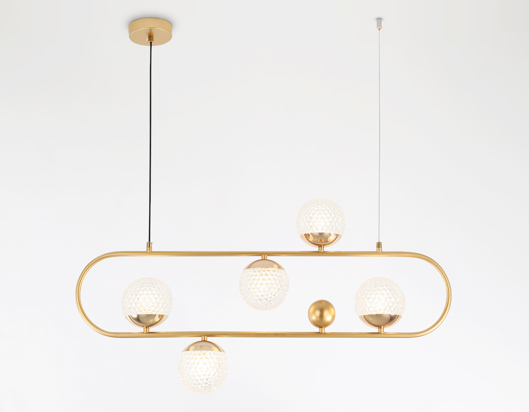 Люстра подвесная Ambrella TR5433/5 GD золото G9/5 max 40W 780*110*1000