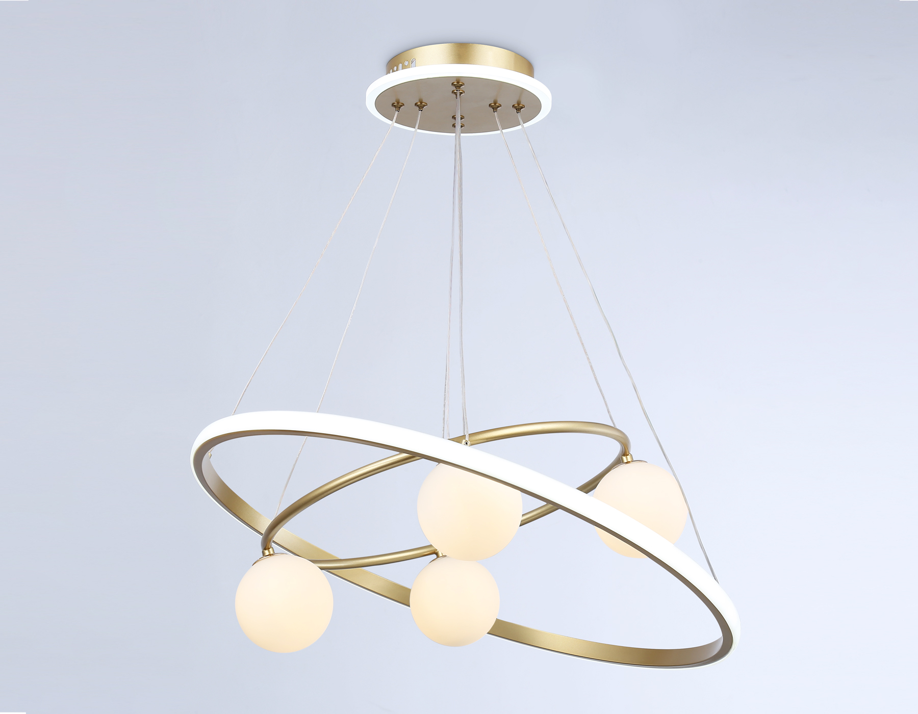 FL66324/1+4 GD золото 69W 3000K-6400K+G9/4 D600/400*1200 (ПДУ ИК)