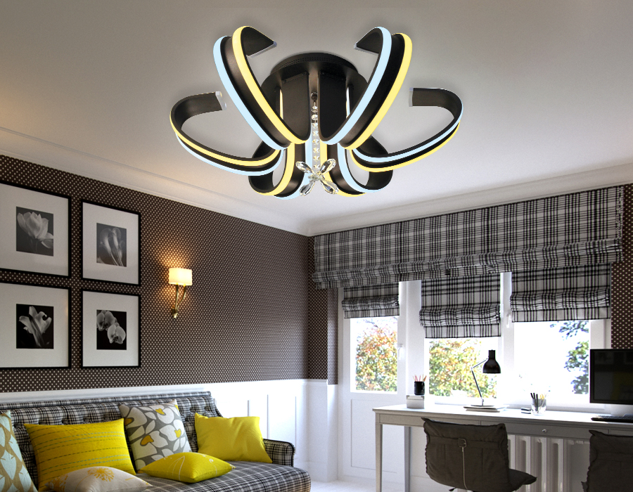 Светильник Ambrella FL140/6 CF 132W 550*550*250 (ПДУ РАДИО 2.4)