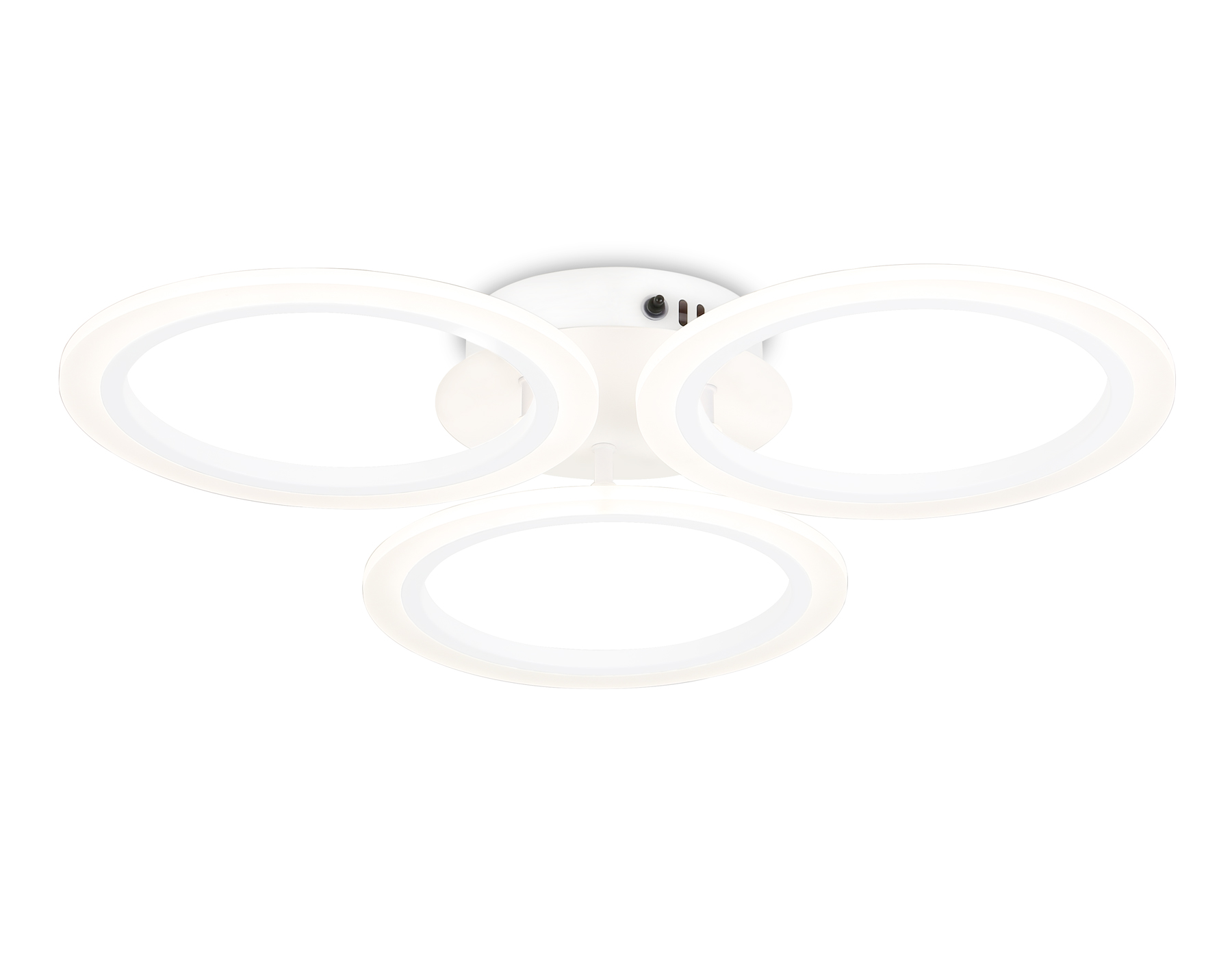 Потолочный светодиодный светильник с пультом Ambrella FA4052/3 WH белый 4200K/3000/6400K 51W D580*80 (ПДУ ИК)