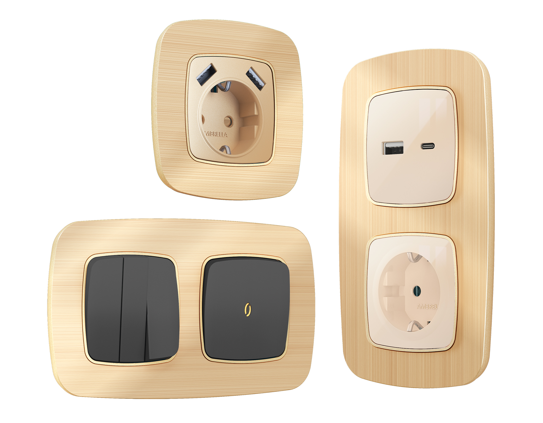 OF580304 Рамка OMEGA Radian (Шампань Металл шлифованный) 4-ая