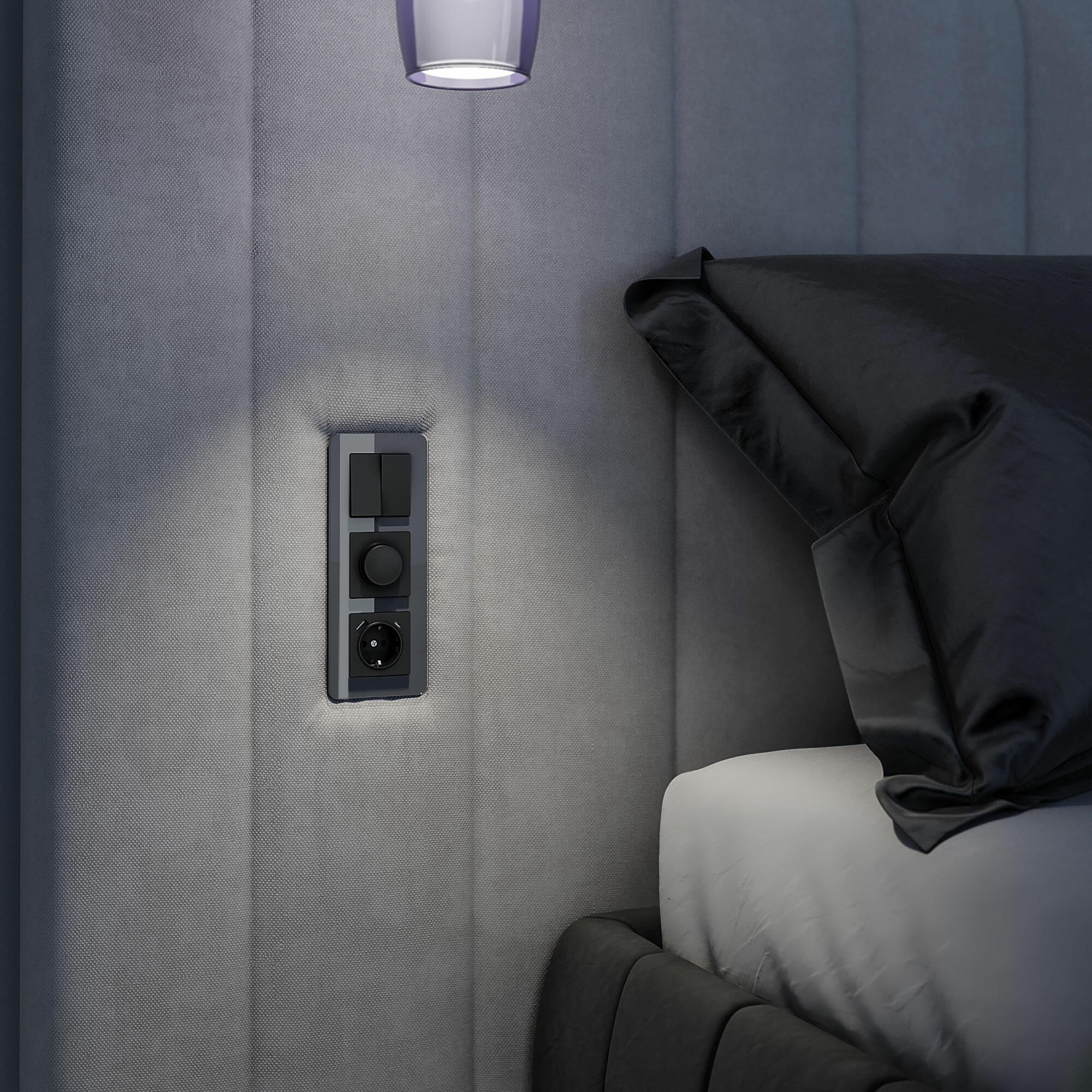 Рамка WERKEL на 3 поста Elite (графит, стекло) W0032440