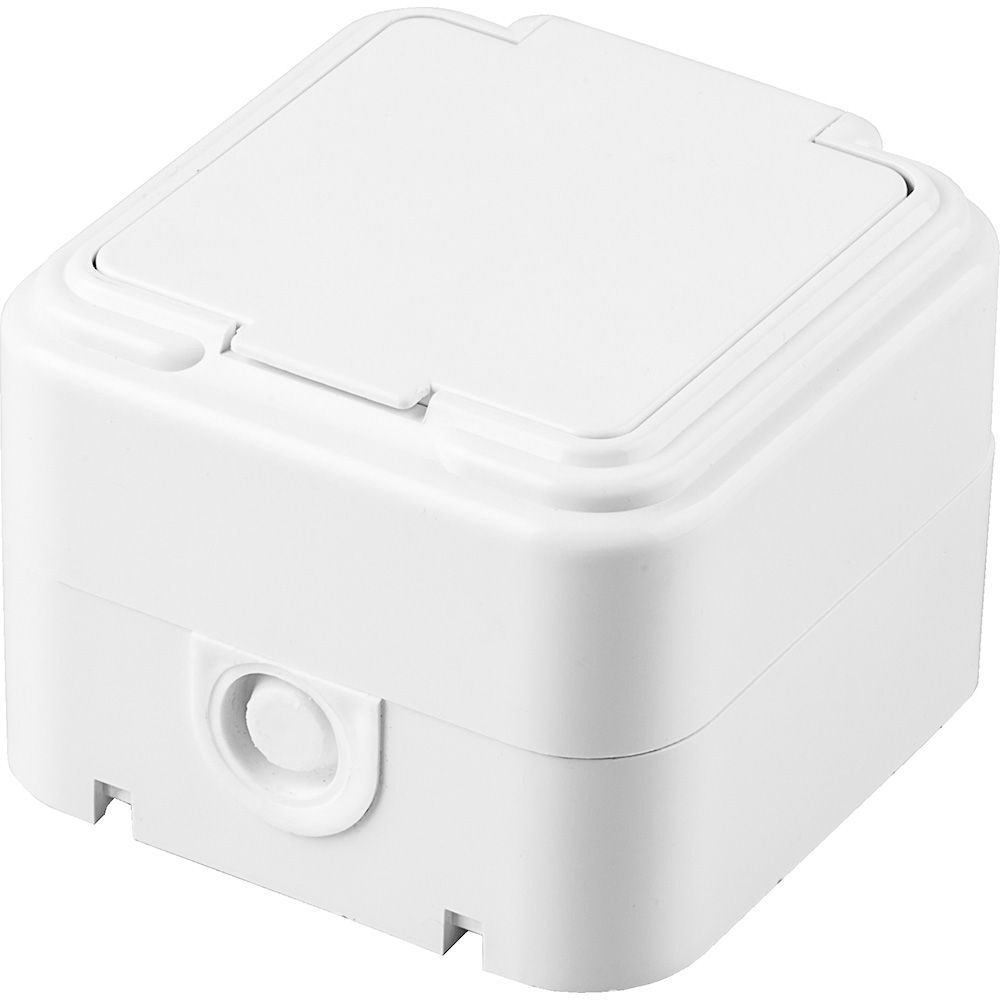 Розетка STEKKER PST16-21-44 с/з, пластик АВС, 250В, 16А, IP54, белая (RA 16-211-Б) 32740