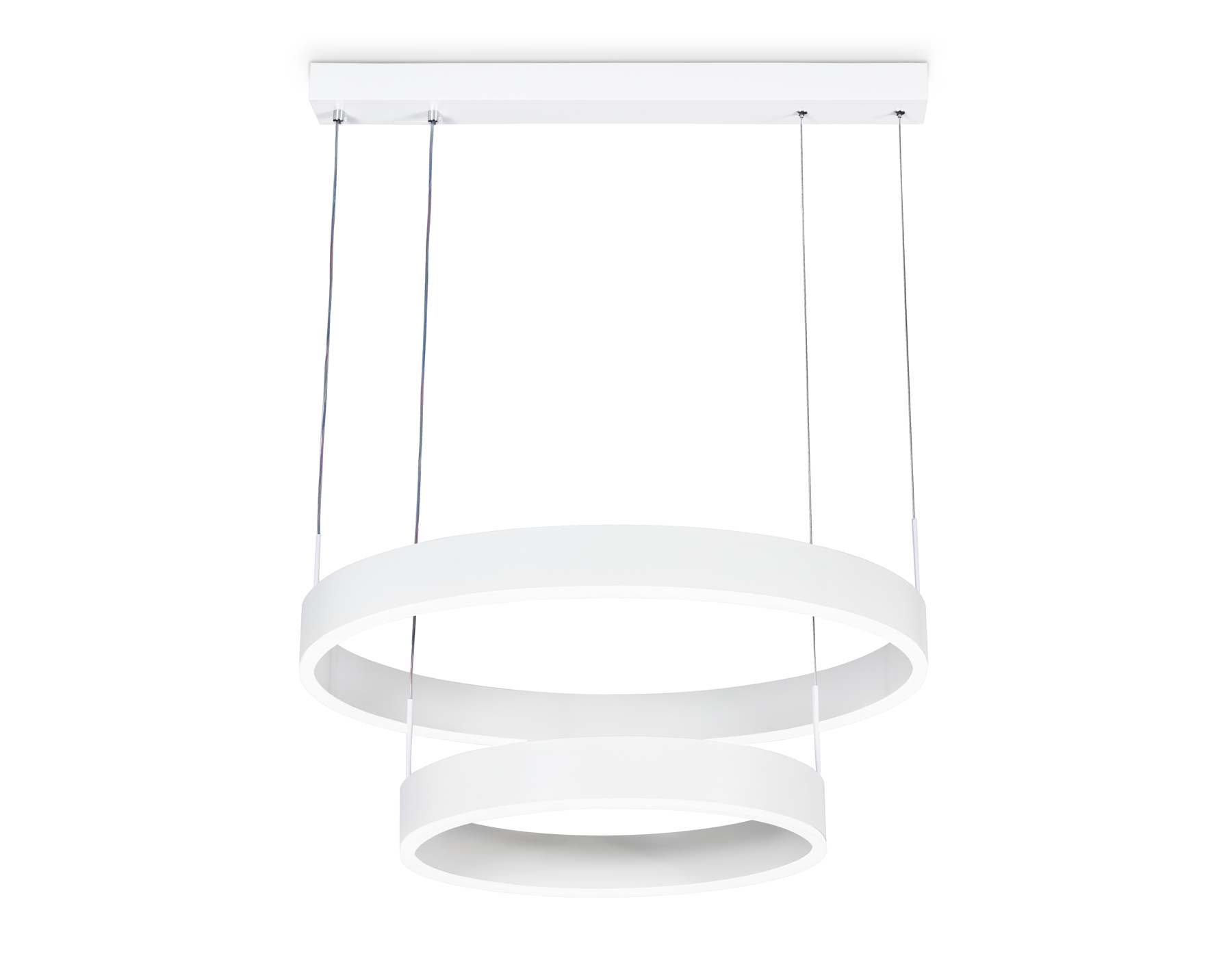 Подвесной светильник Ambrella FA6611/2 WH белый 85W D400/600*730 (ПДУ РАДИО 2.4G)