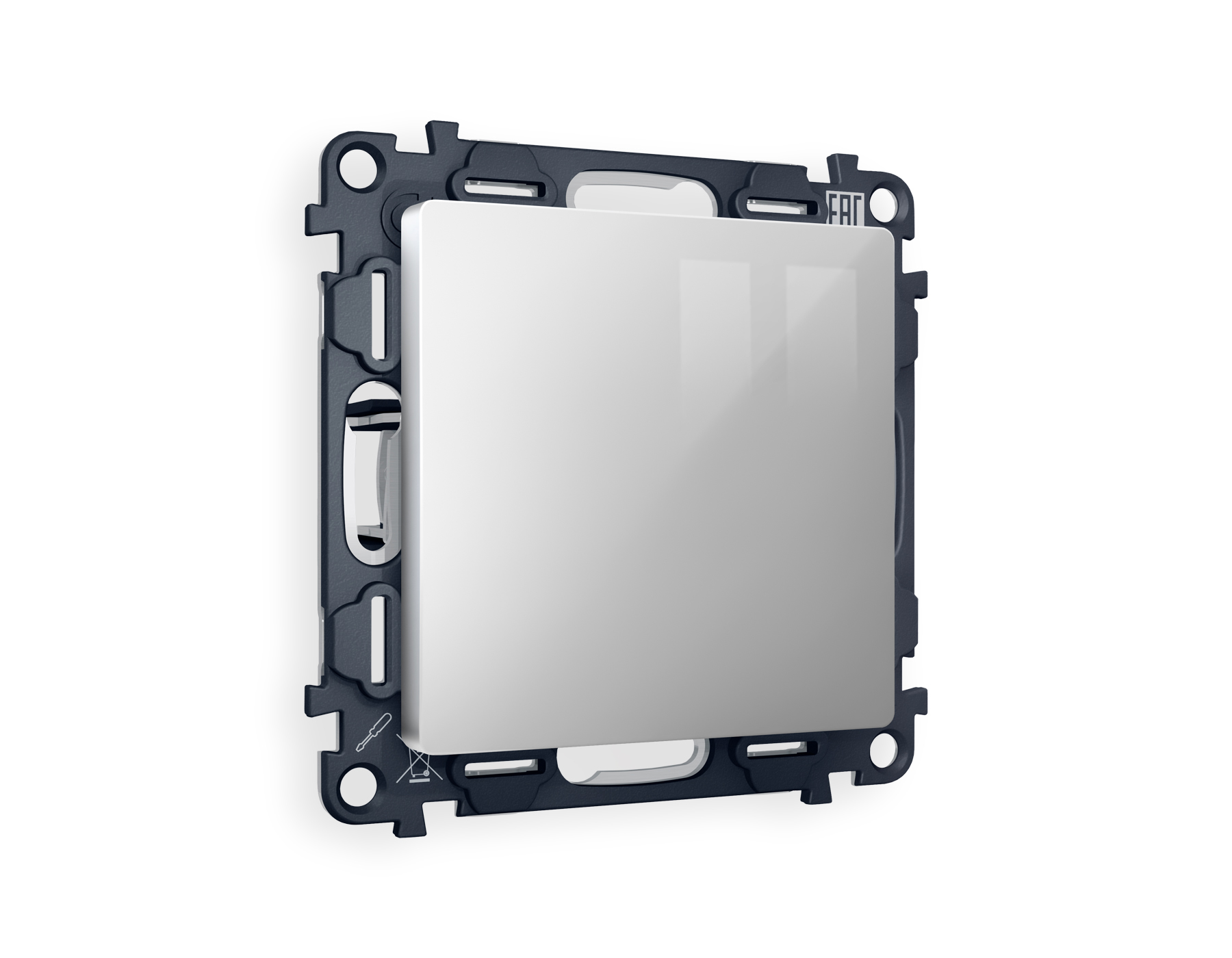 MA416010 Комплект суппорта универсального ALFA Серебро глянец QUANT (AP4160, VM240)