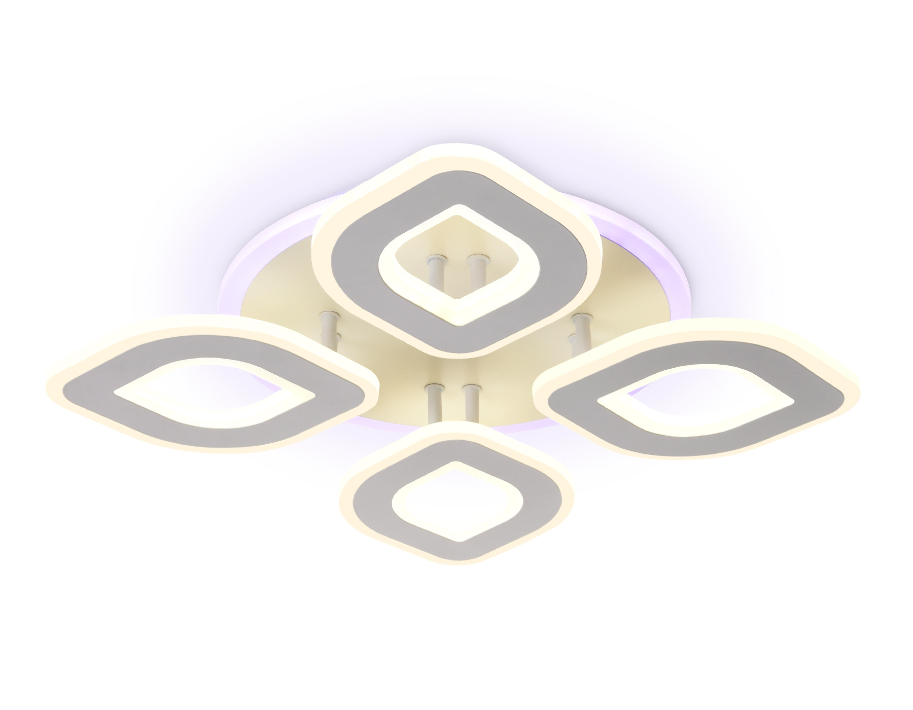 Потолочный LED светильник FA8841/4 WH белый 3000K/4200K/6400K 80W 500*500*80 (ПДУ РАДИО 2.4G)