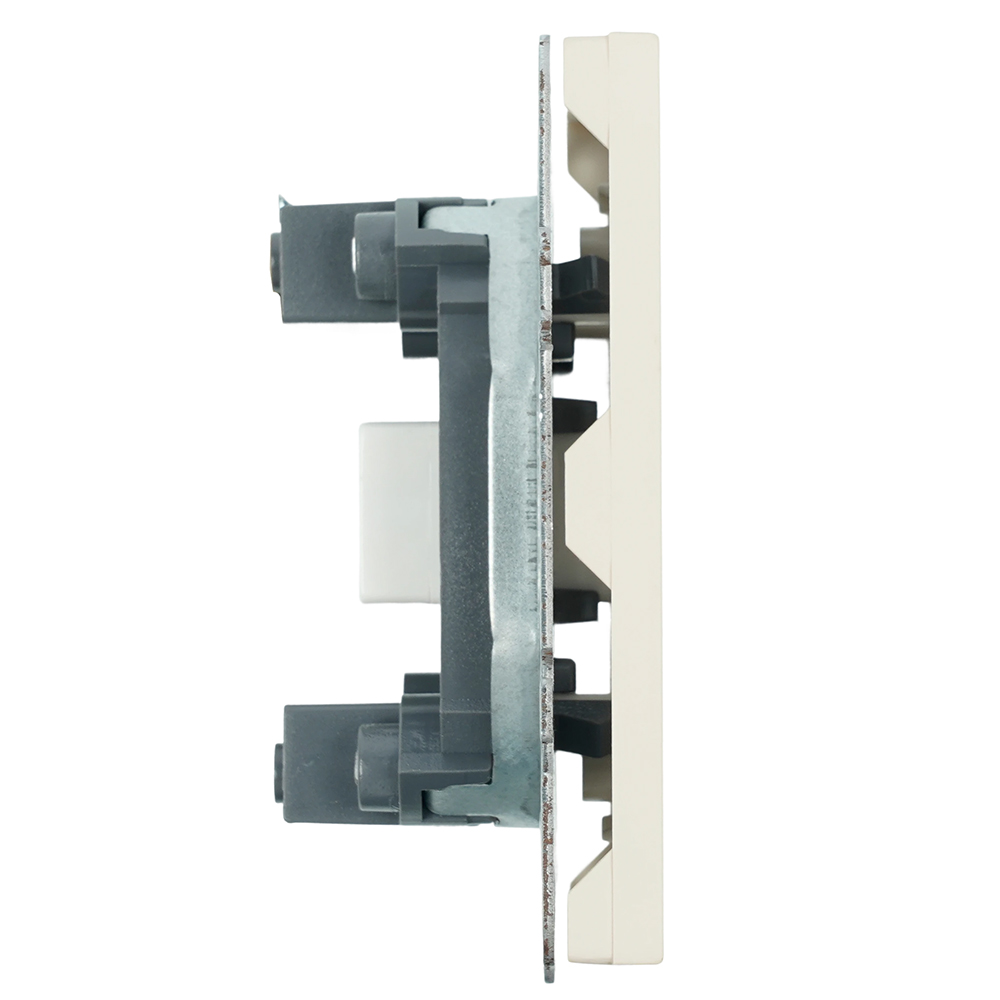 Розетка HDMI 2.0 Type A (механизм), STEKKER, серия Эмили, RST00-5118-08, кашемир, soft touch