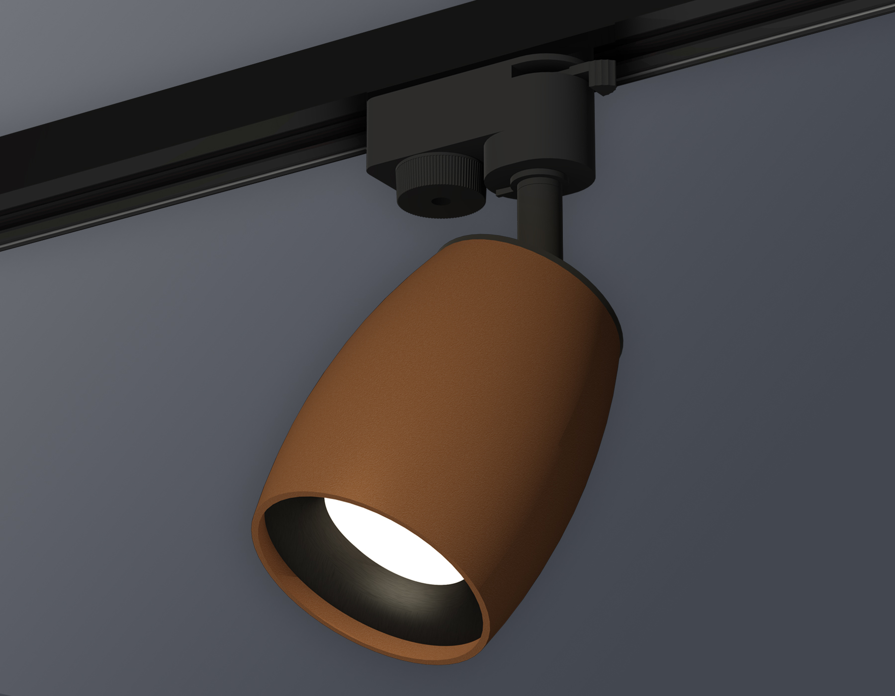 Комплект трекового светильника Ambrella XT1124031 SCF/PBK кофе песок/черный полированный MR16 GU5.3 (A2521, C1124, N7011)