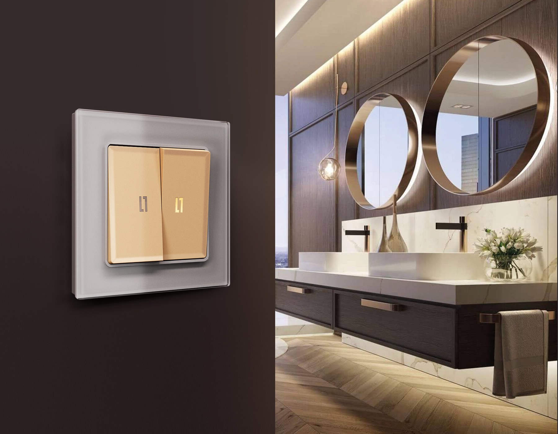 AF330505 Рамка ALFA Platos (Сталь Стекло органическое) 5-ая