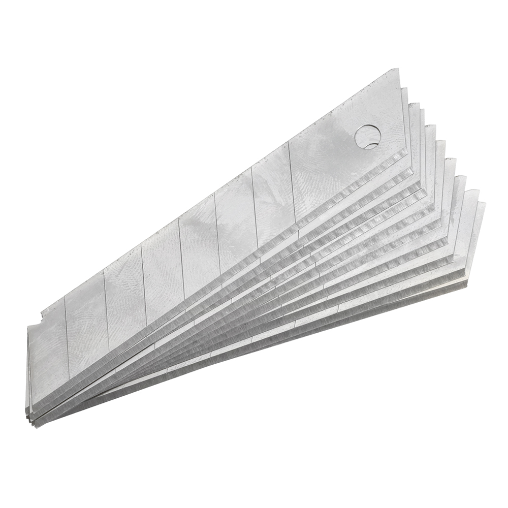 Сменные лезвия для канцелярских ножей, блистер, 18 мм, 10 шт, STEKKER CBK-18