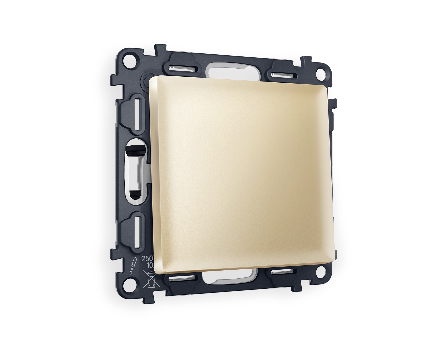 MA601030 Комплект механизма 1-кл перекрестного выключателя ALFA Шампань QUANT (AP6010, VM112)