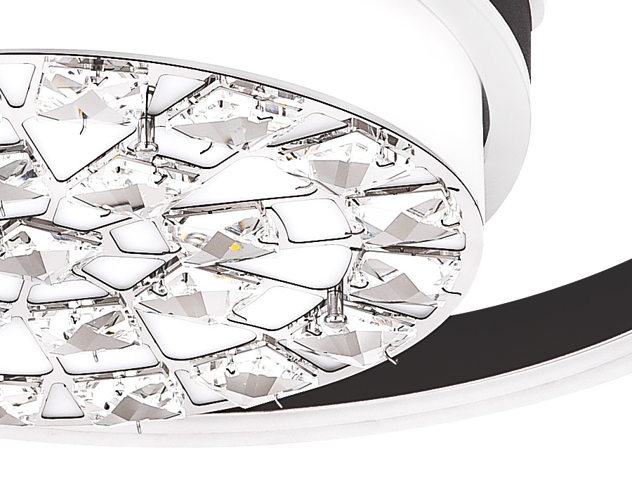 Потолочный светодиодный светильник Ambrella FA149 WH/CF белый/кофе 94W (ПДУ РАДИО 2.4)