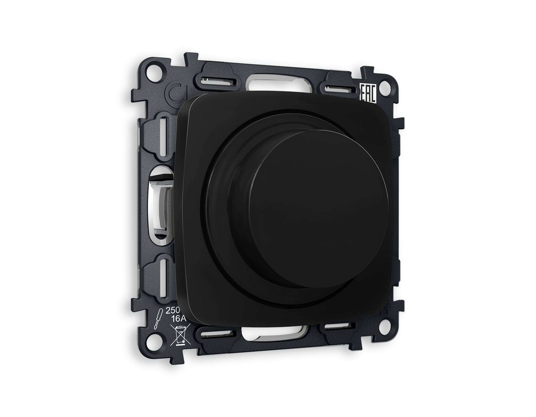 MO805510 Комплект механизма светорегулятора универсального OMEGA Черный матовый 25-600W/LED 5-300W QUANT (OP8055, VM136)