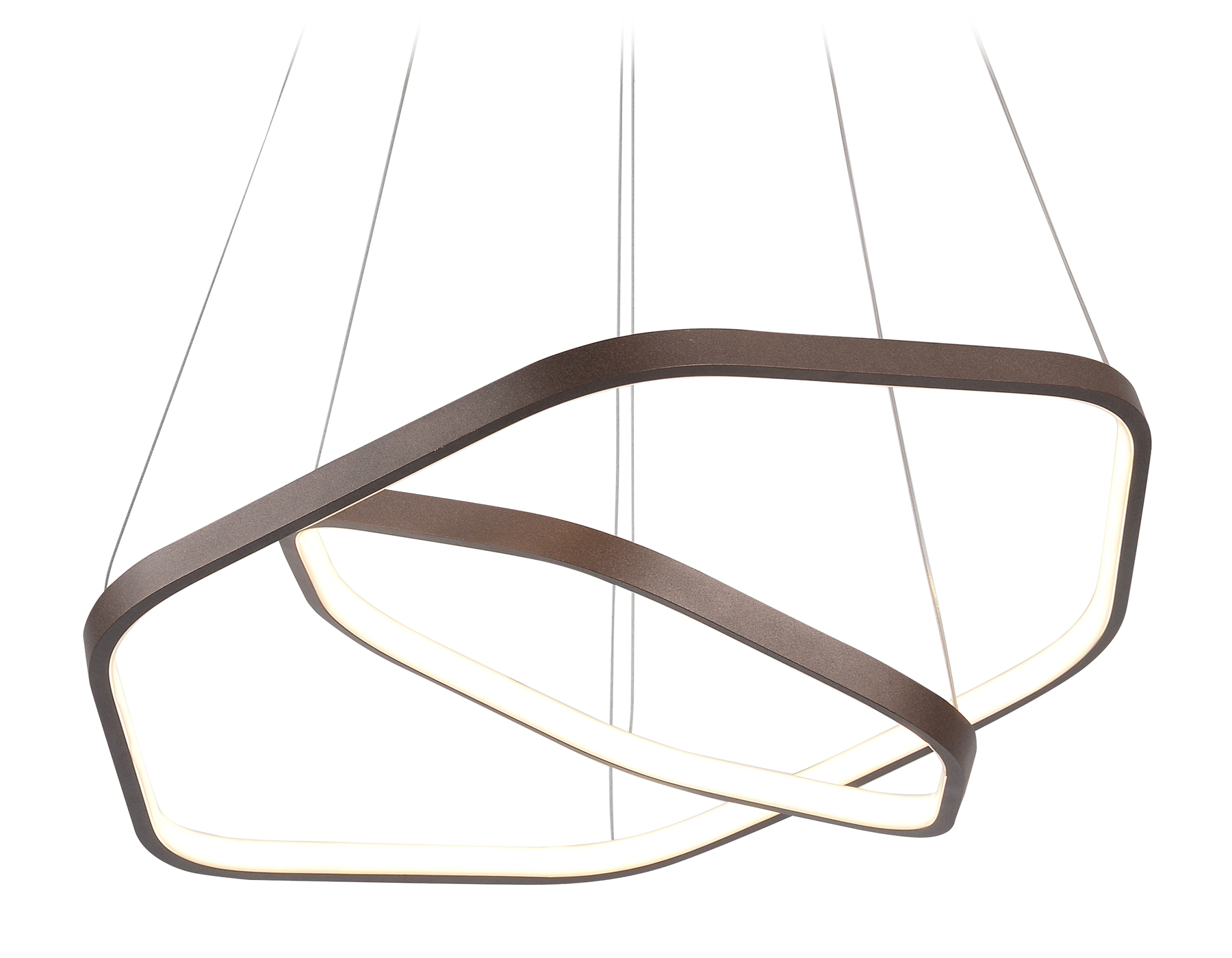 Подвесной светодиодный светильник Ambrella FL361/2 CF кофе 48W 4200K D400/600*1200 (без ПДУ)