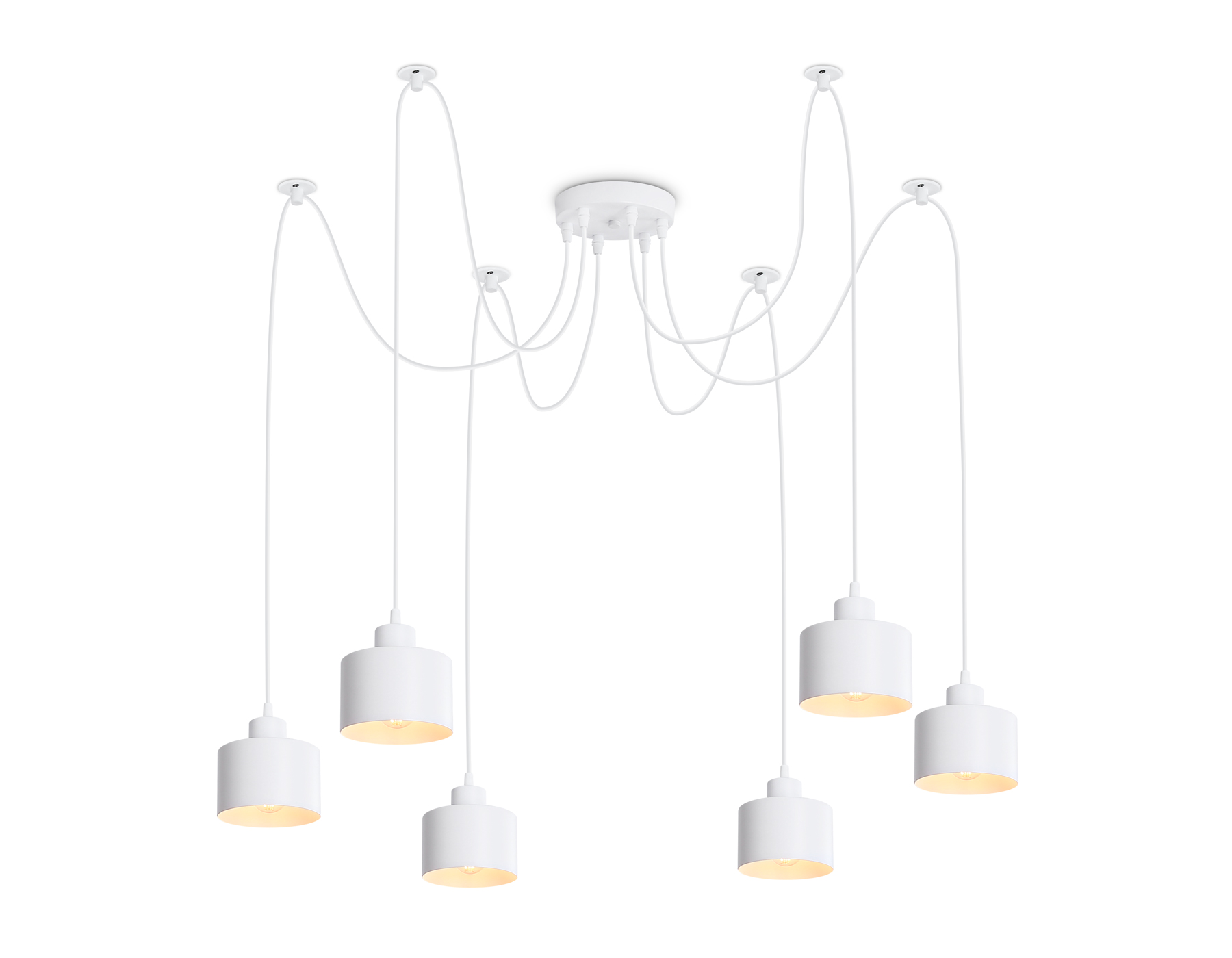 Подвесной светильник TR8131/6 WH белый E27*6 max 40W D700*800