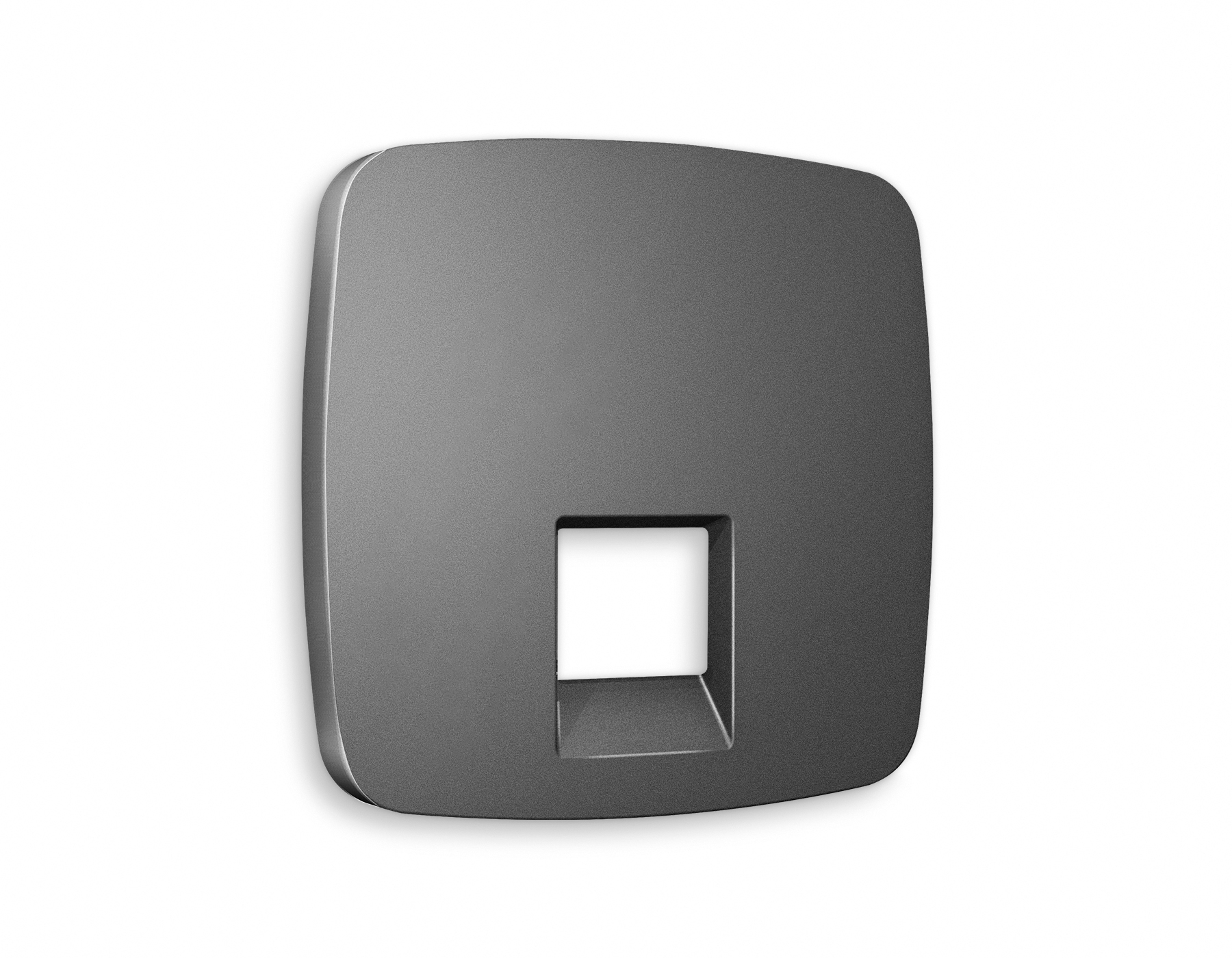 OP6620 Лицевая панель OMEGA (Антрацит серый) для компьютерной/телефонной розетки RJ-45/RJ-11 QUANT