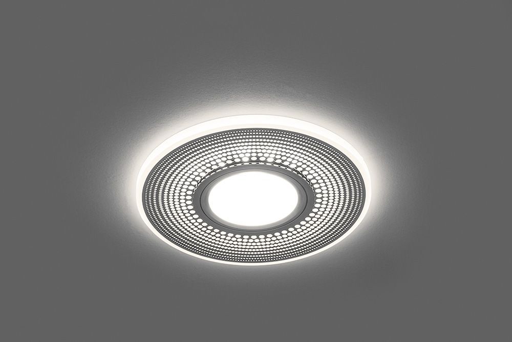 Светильник встраиваемый с белой LED подсветкой Feron CD950 потолочный MR16 G5.3 белый матовый Светильник встраиваемый с белой LED подсветкой Feron CD950 потолочный MR16 G5.3 белый матовый