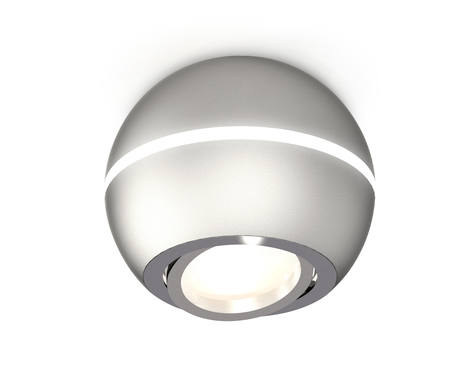 Накладной поворотный светильник XS1103011 SSL/PSL серебро песок/серебро полированное MR16 GU5.3 LED 3W 4200K (C1103, N7003)