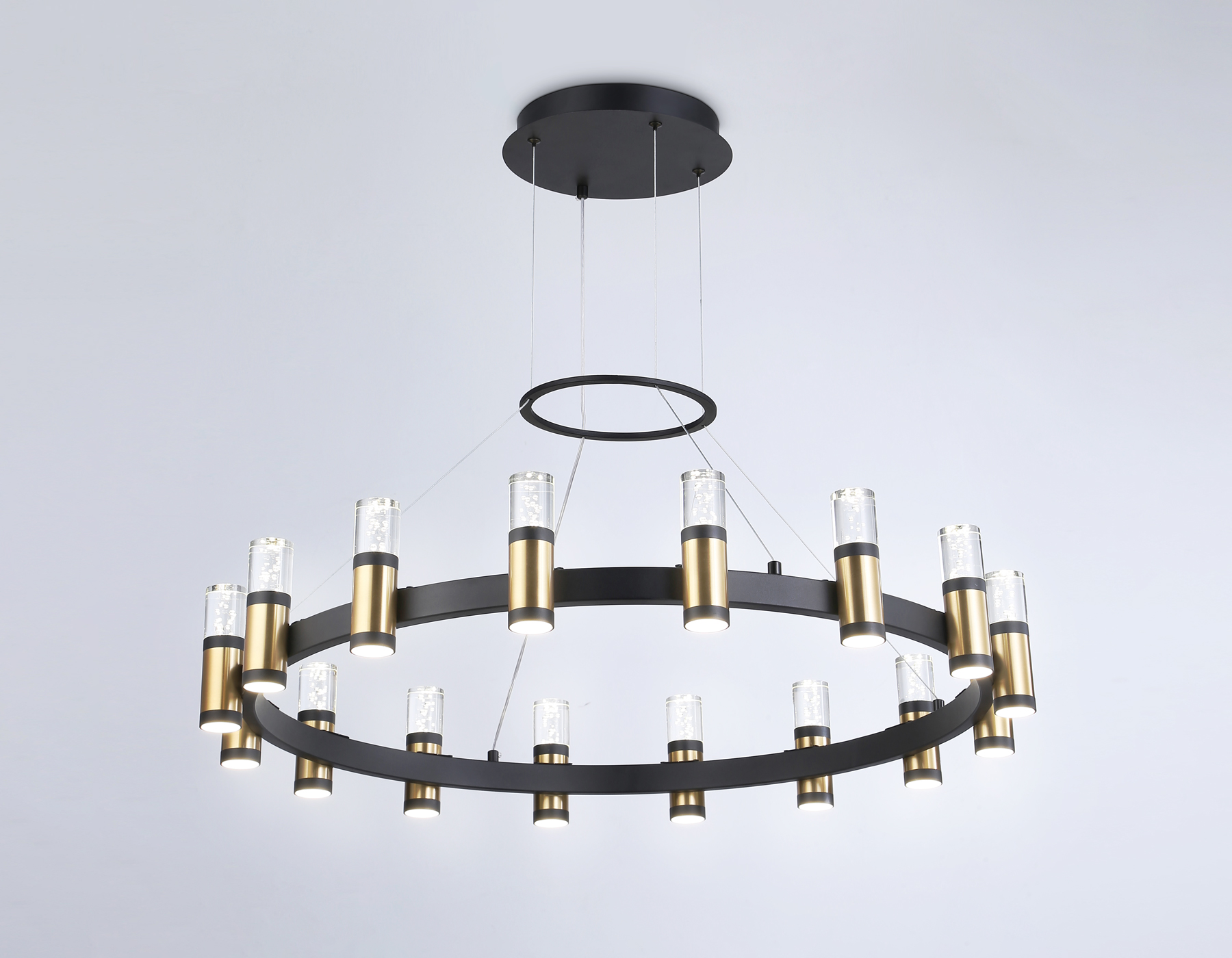 Подвесной светильник Ambrella FL6212 BK/GD черный/золото 96W 4200K D800*1200 (Без ПДУ)