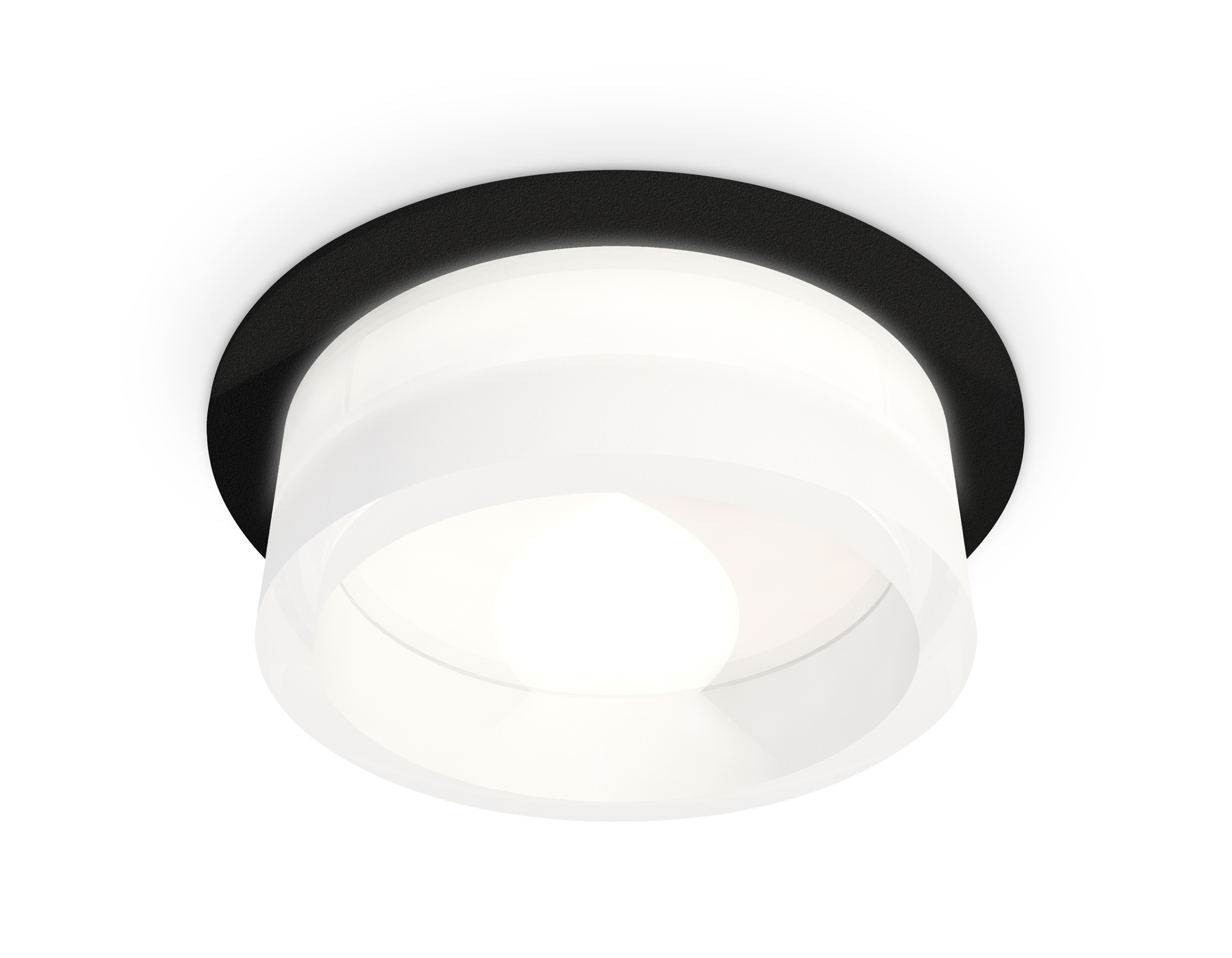 Встраиваемый светильник XC8051015 SBK/FR черный песок/белый матовый GX53 (C8051, N8401)