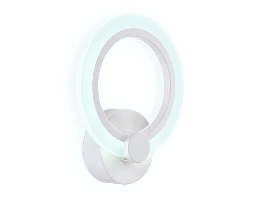 Настенный светодиодный светильник Ambrella FA529 WH белый 6400K/3000K/4200K 12W 230*190*60