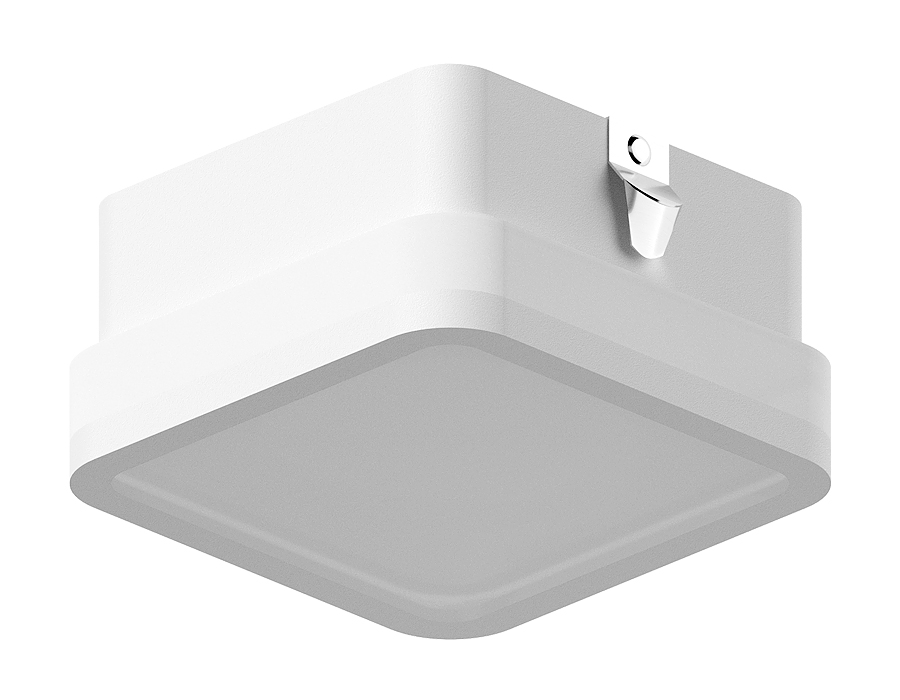 Насадка передняя для корпуса светильника Ambrella N7750 SWH/FR белый песок/белый матовый 70*70*H40mm Out15mm MR16