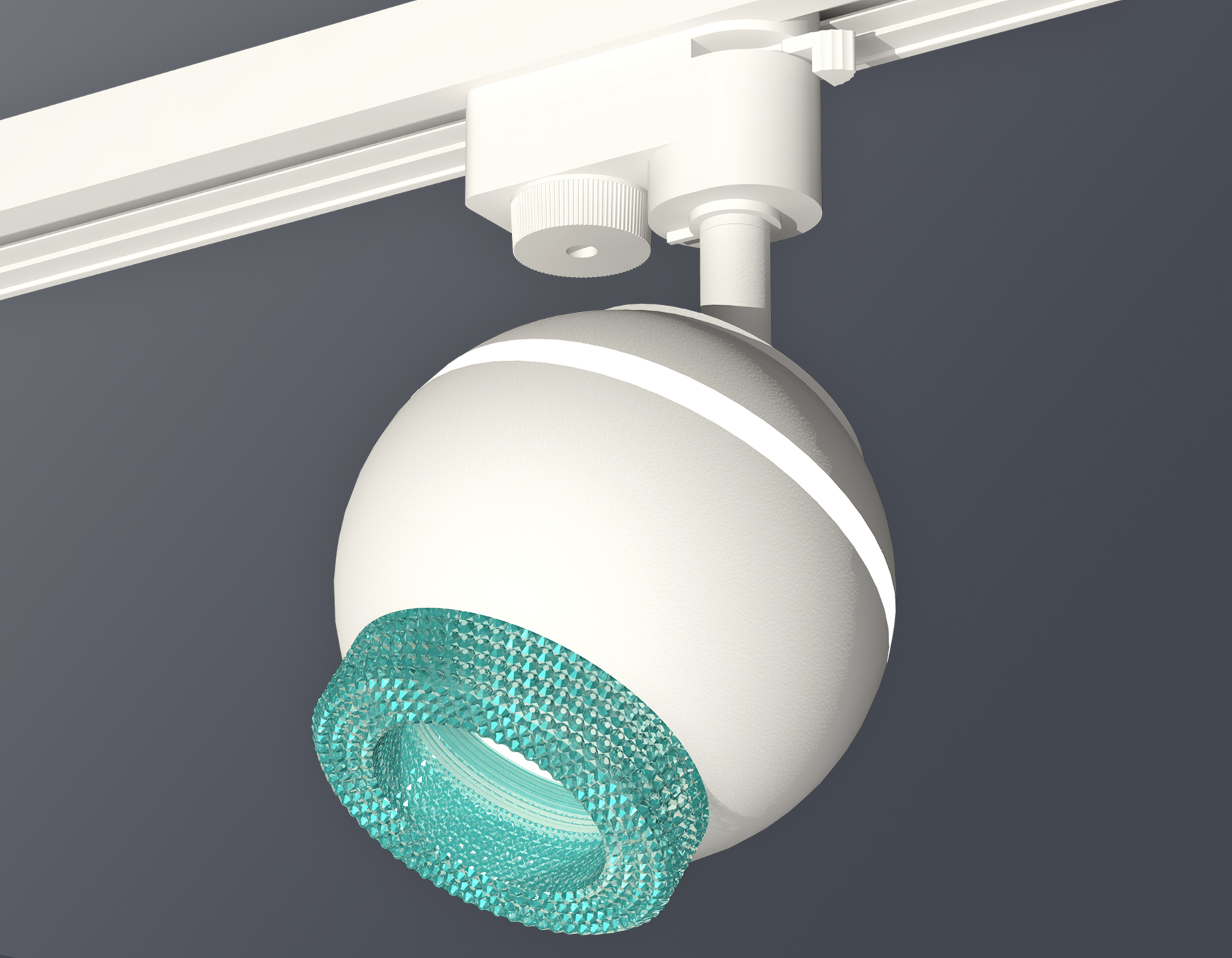 Комплект трекового светильника Ambrella XT1101063 SWH/BL белый песок/голубой MR16 GU5.3 LED 3W 4200K (A2520, C1101, N7194)