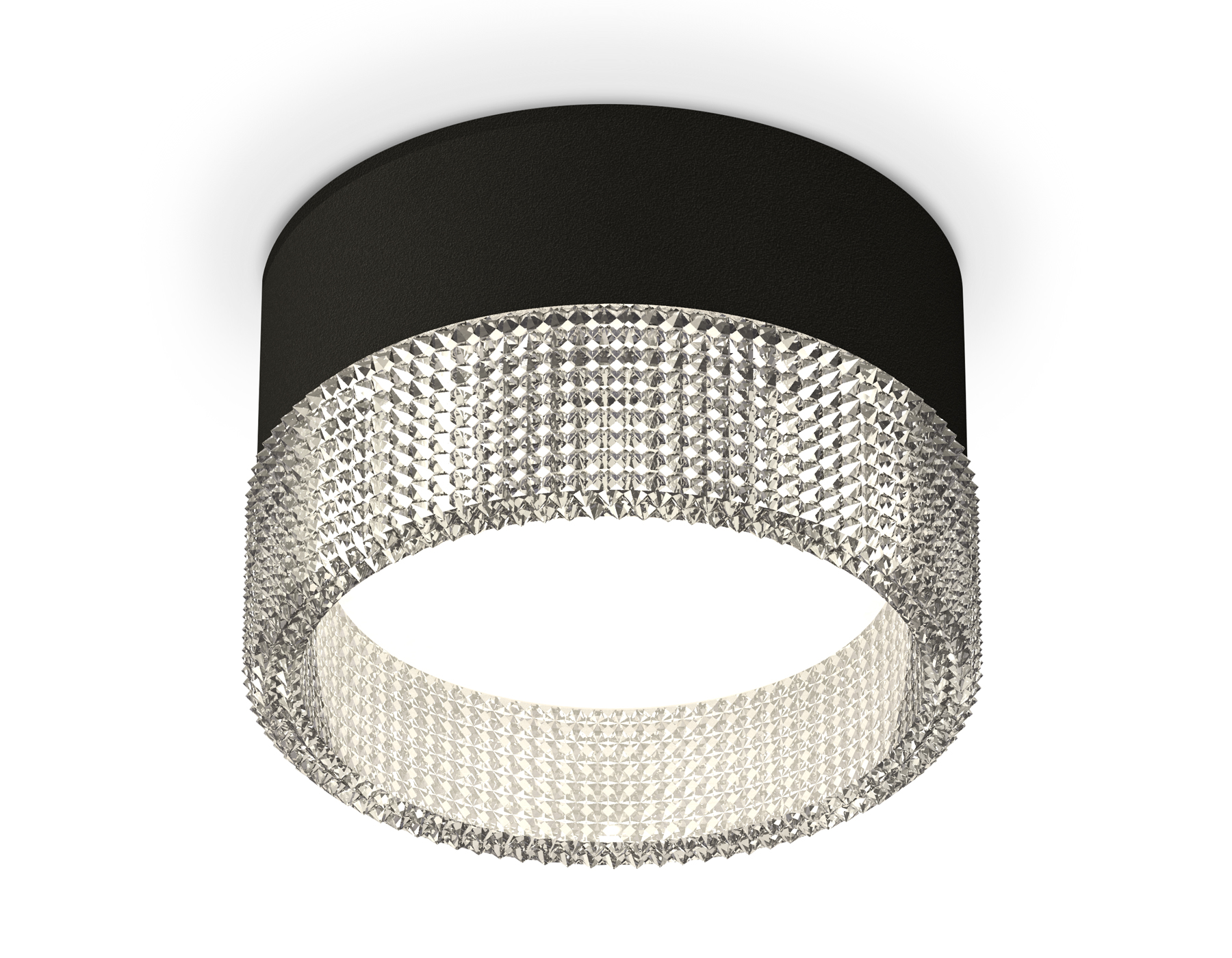 Накладной светильник XS8102030 SBK/CL черный песок/прозрачный GX53 (C8102, N8480)