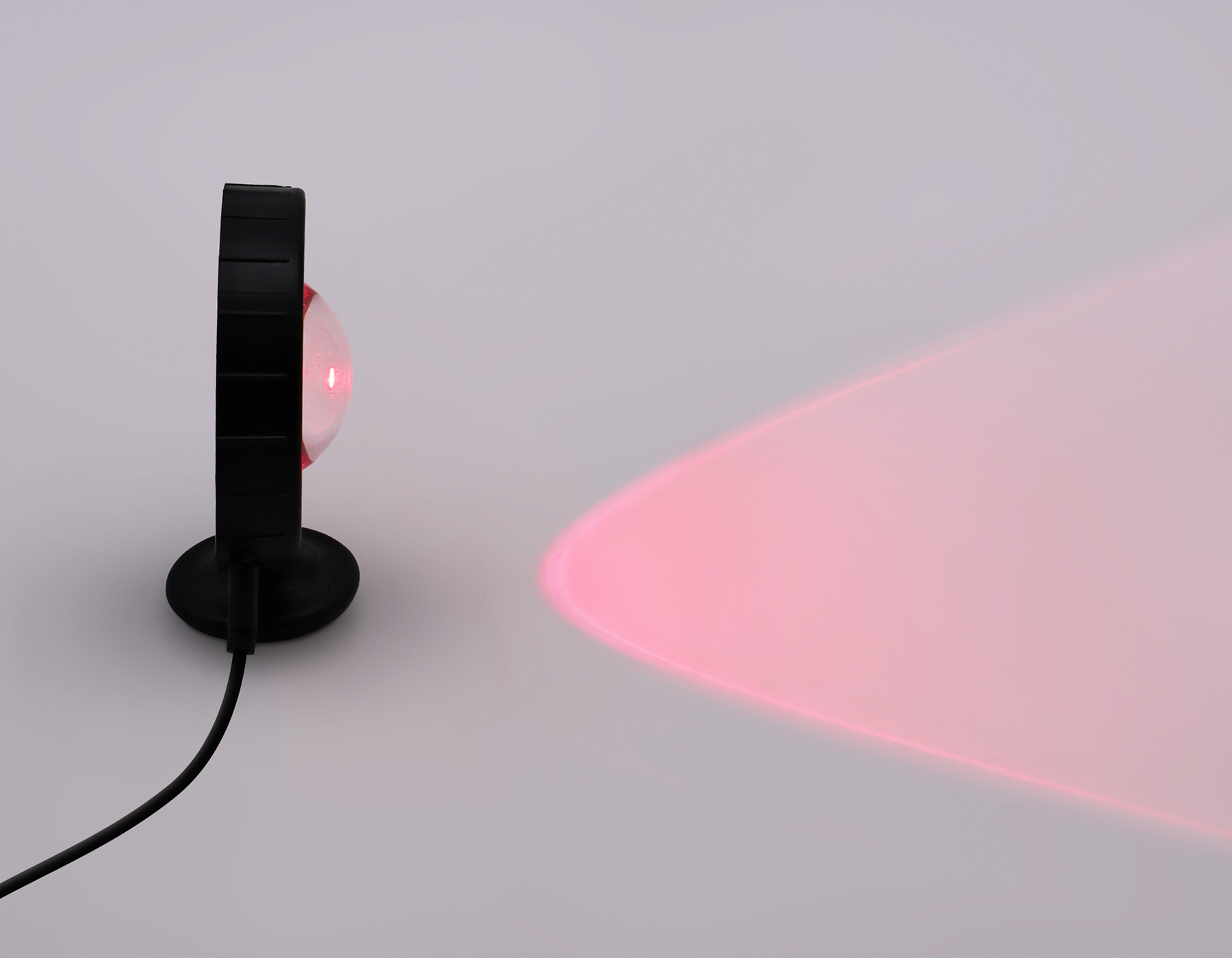 Атмосферная светодиодная настольная лампа с пультом Ambrella DE8383 BK черный LED RGB 3W (ПДУ RGB)