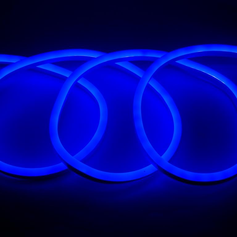 Гибкий неон General 9.6 Вт/м 220V IP67 голубой (smd2835, 120 диодов/м, 8х16мм) (катушка 50м)