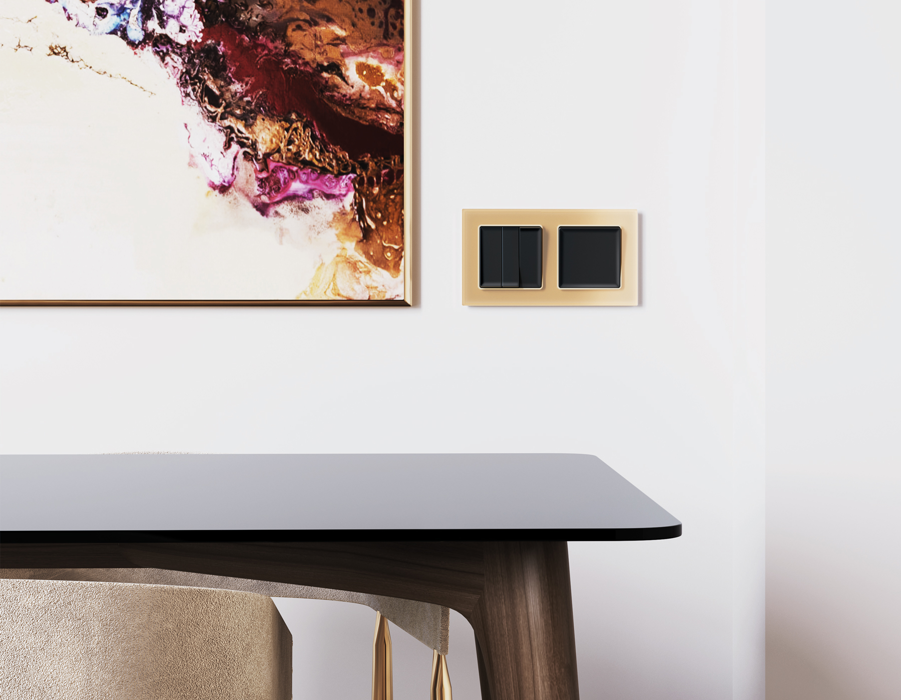 AF330601 Рамка ALFA Platos (Шампань Стекло органическое) 1-ая