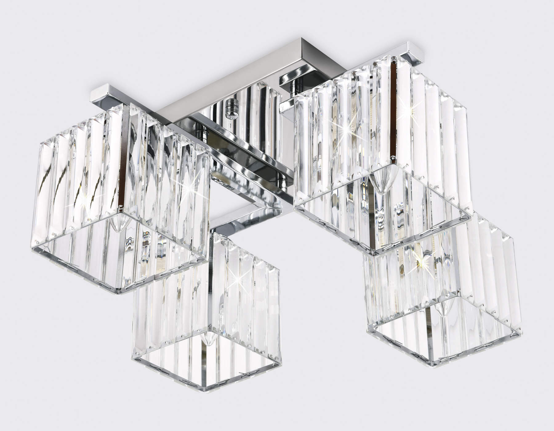 Потолочный светильник Ambrella TR5213/4 CH/CL хром/прозрачный E27/4 max 40W 630*630*220