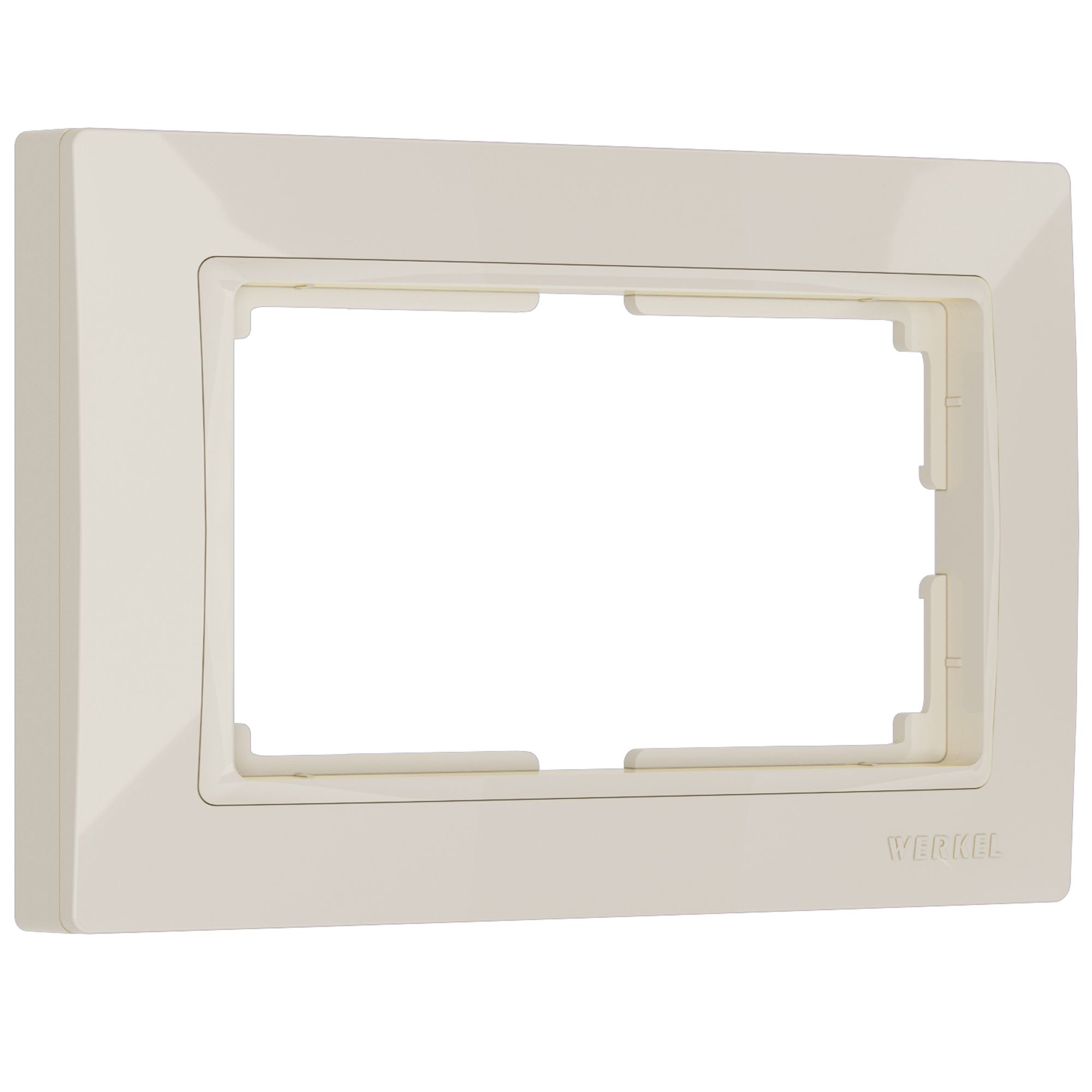 Рамка WERKEL Snabb для двойной розетки (слоновая кость, basic) WL03-Frame-01-DBL-ivory / W0082003 / a040199