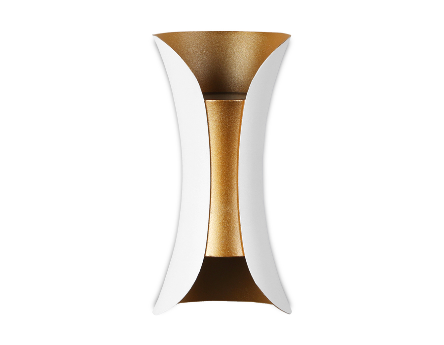 Настенный светодиодный светильник FW194 WH/GD/S Ambrella белый/золото/песок  LED 4200K 10W 100*200*85