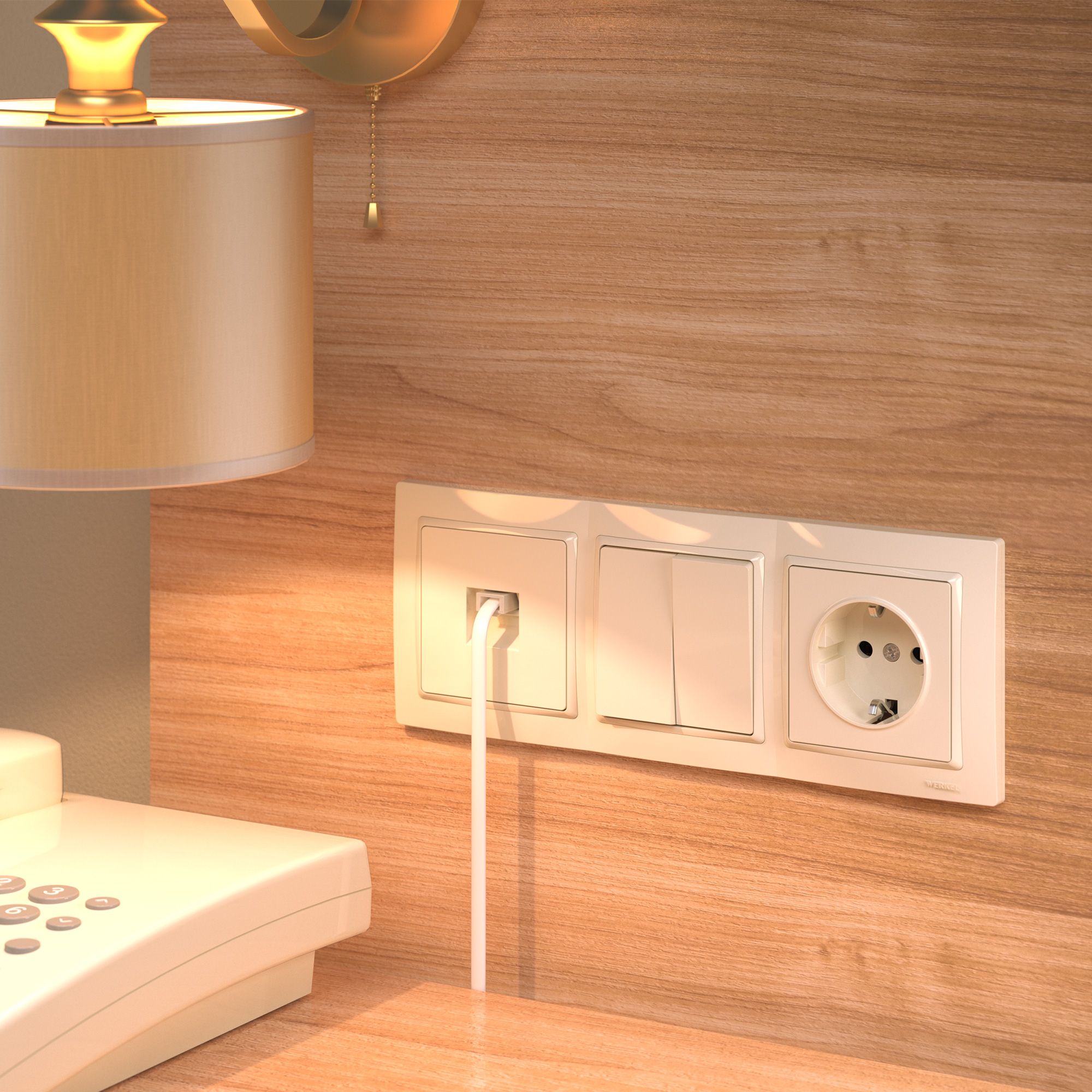 Рамка WERKEL Snabb на 3 поста (слоновая кость, basic) WL03-Frame-03 / W0032003 / a036632