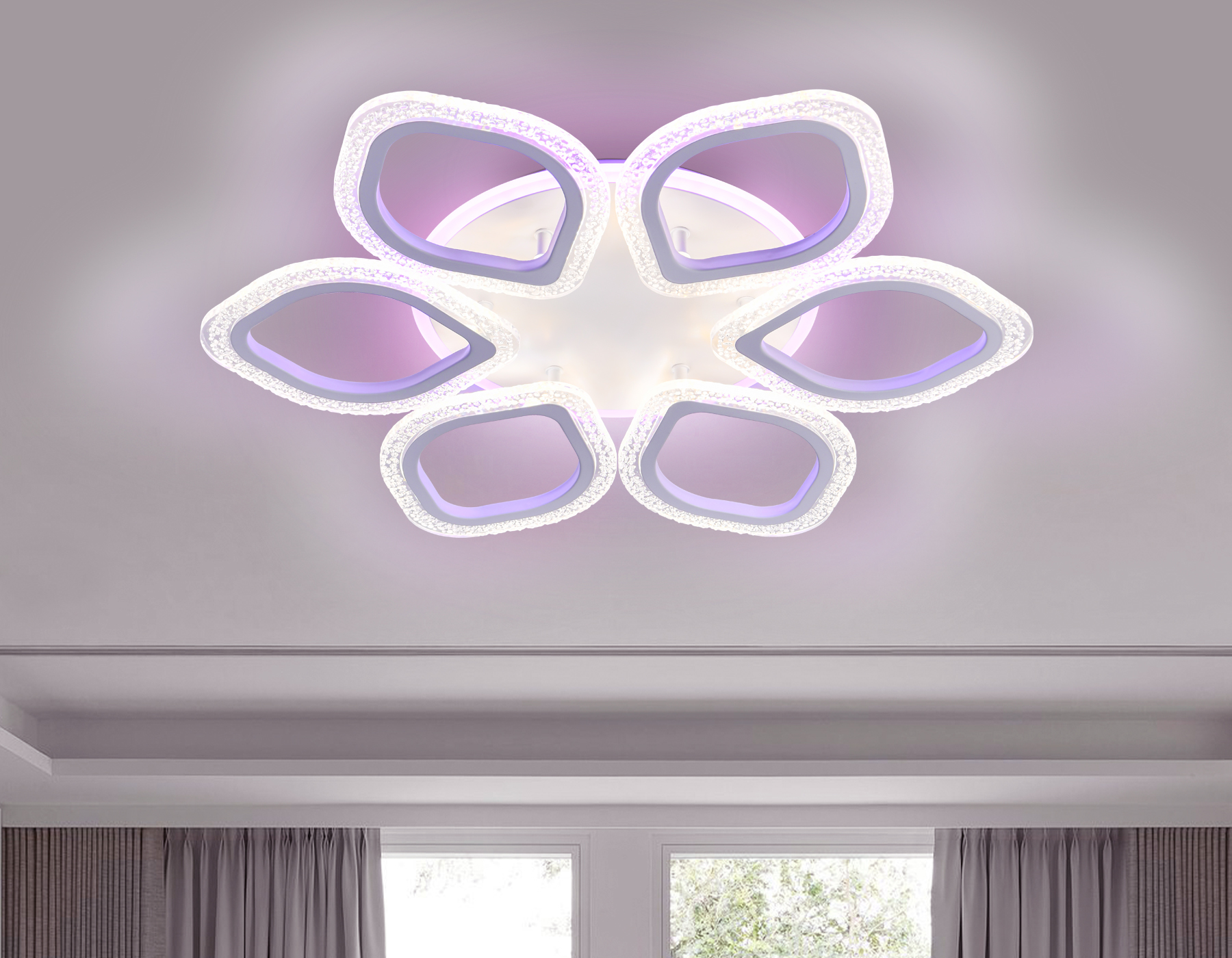 Потолочный LED светильник FA4175/6 WH белый 3000+6400K/4200K/6400+3000K 90W D560*75 (ПДУ ИК)