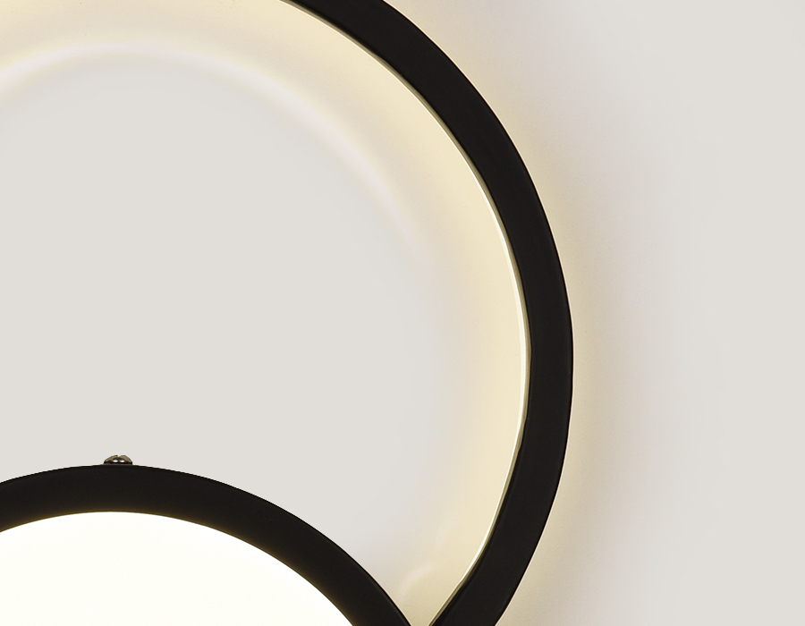 Бра Ambrella Metallic FL412 BK 28W 4200K черный