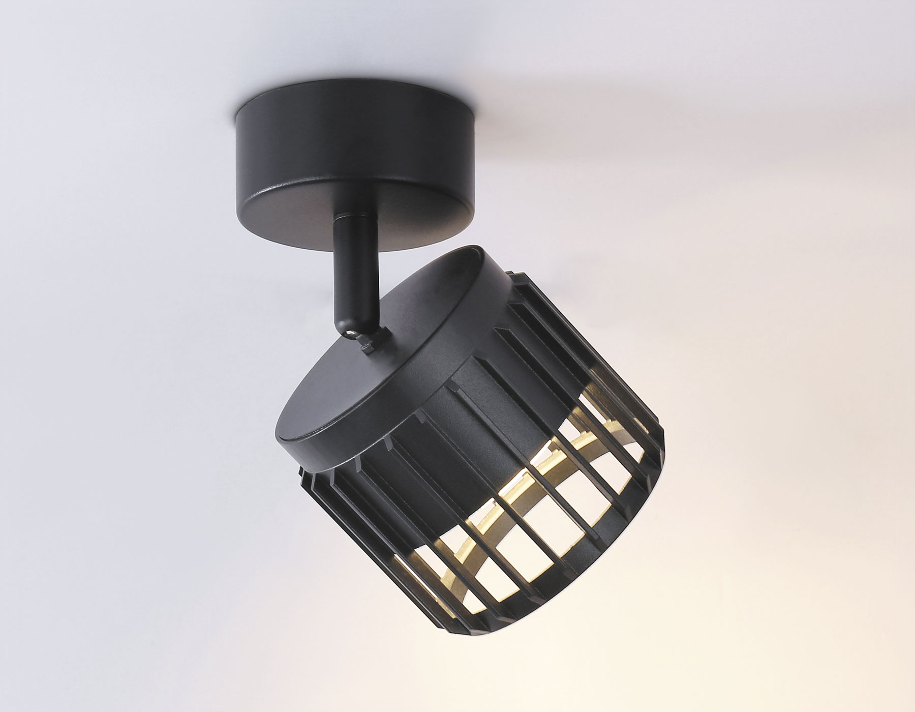 Накладной поворотный спот Ambrella TN71159 BK черный GX53 D100*125