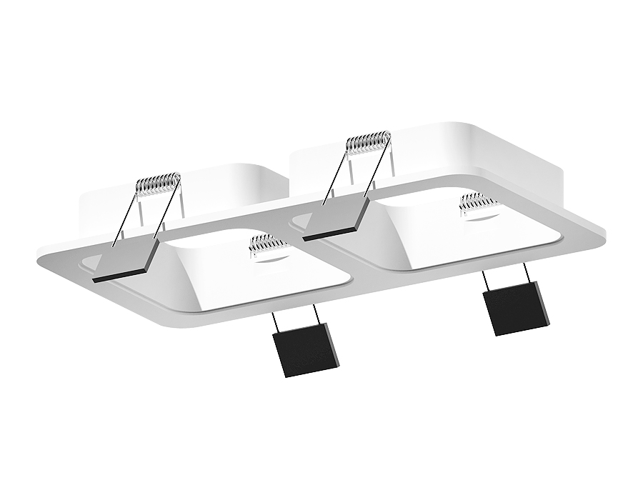 Корпус светильника встраиваемый Ambrella C7905 SWH белый песок 180*90*H32mm MR16 GU5.3 для насадок 70*70mm