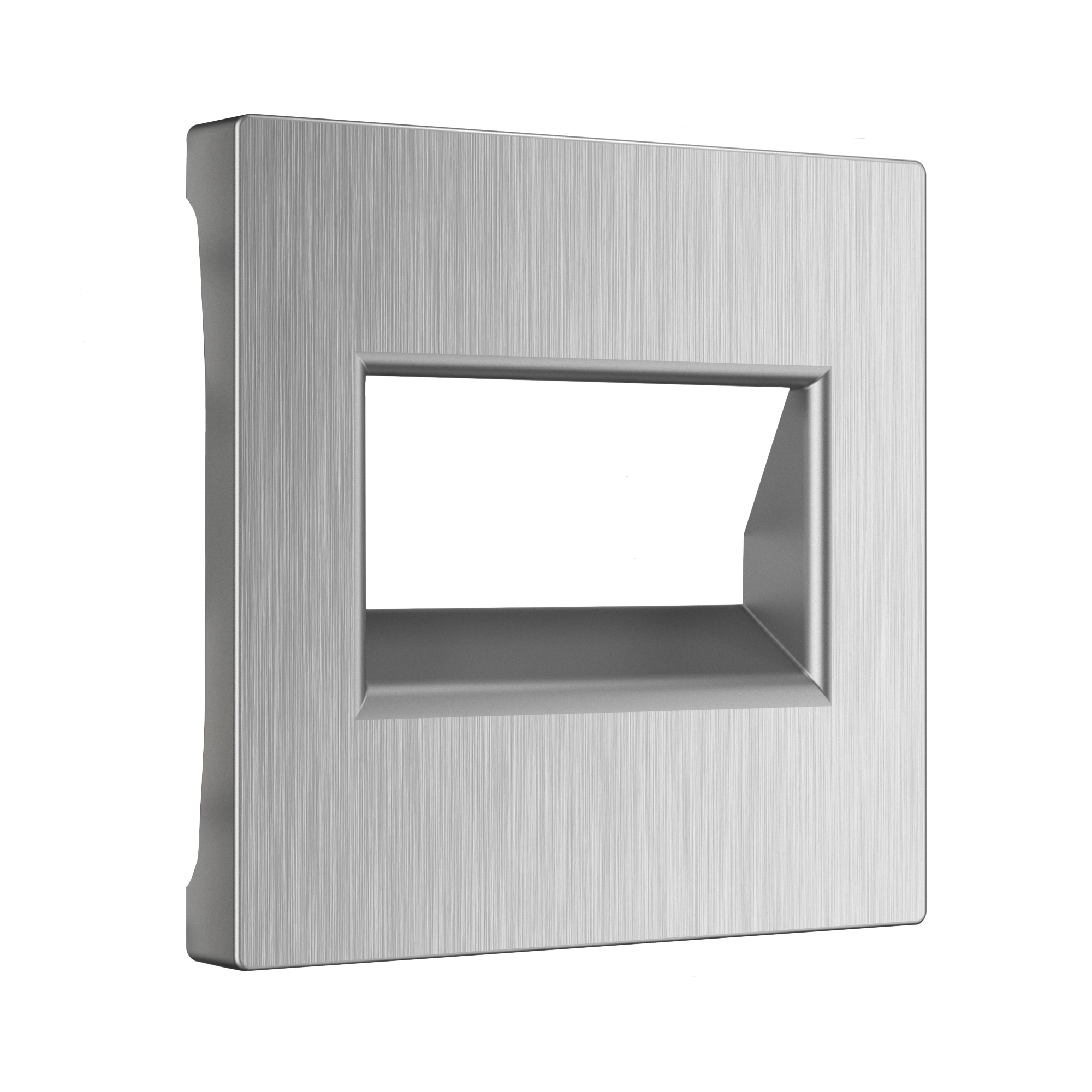 Накладка для двойной розетки Еthernet RJ-45 WERKEL (серебряный рифленый) WL09-RJ45+RJ45-CP / W1191109 / a041307