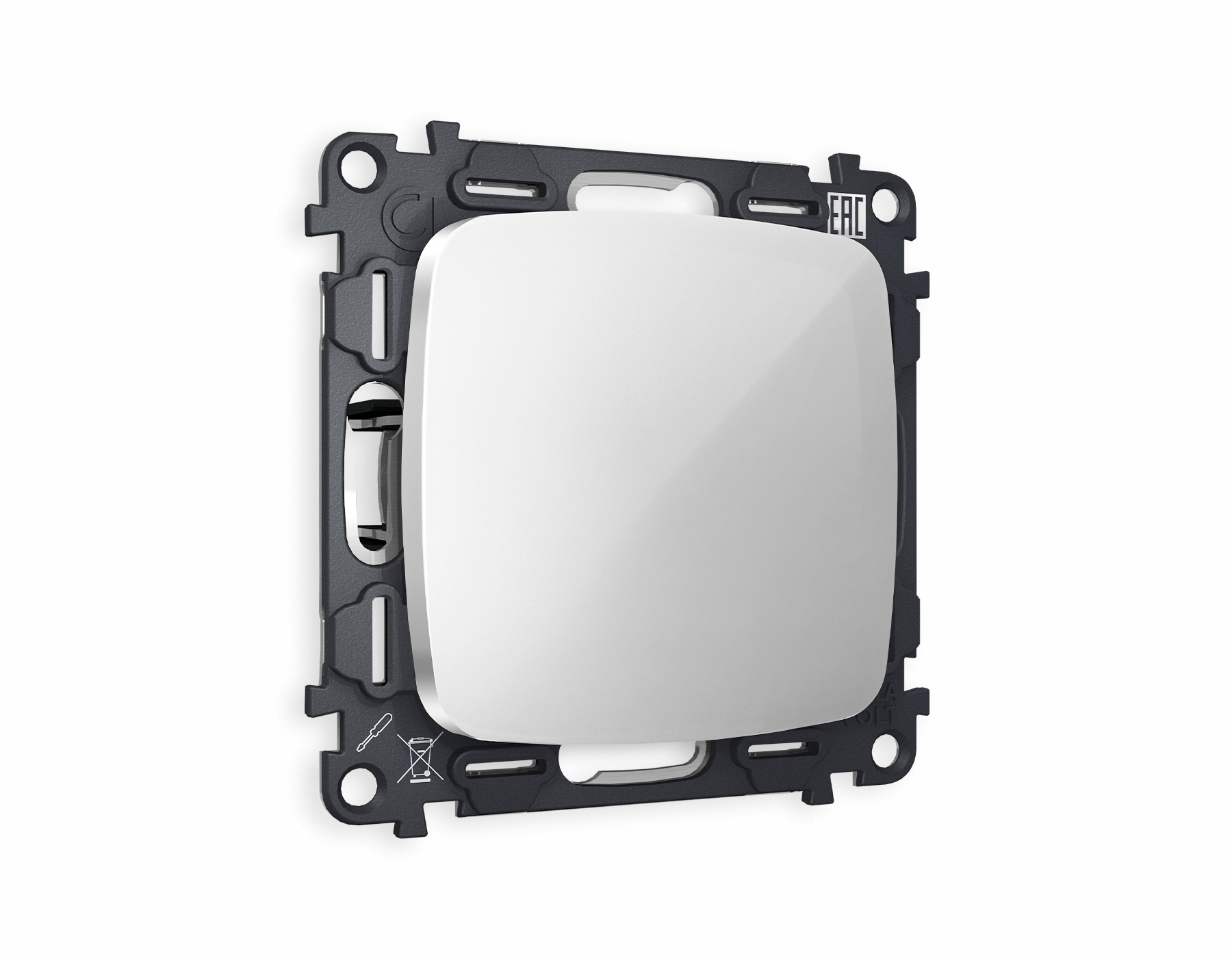 MO416010 Комплект суппорта универсального OMEGA Серебро глянец QUANT (OP4160, VM240)