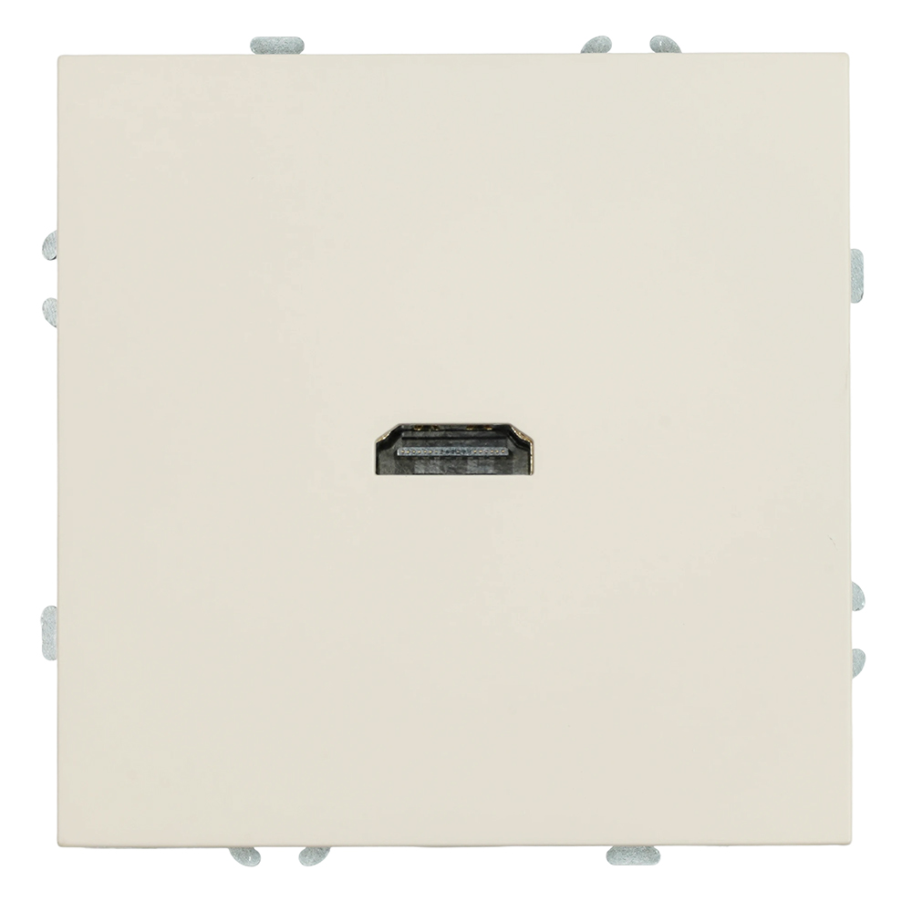 Розетка HDMI 2.0 Type A (механизм), STEKKER, серия Эмили, RST00-5118-08, кашемир, soft touch