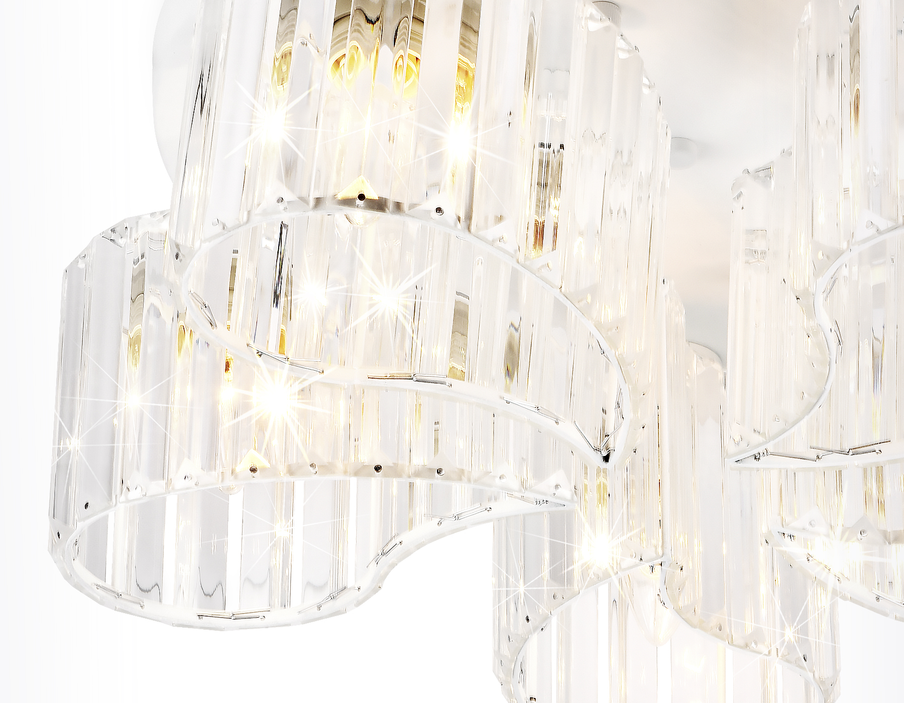 Потолочный светильник Ambrella TR5201/5 WH/CL белый/прозрачный E27/5 max 40W D500*180