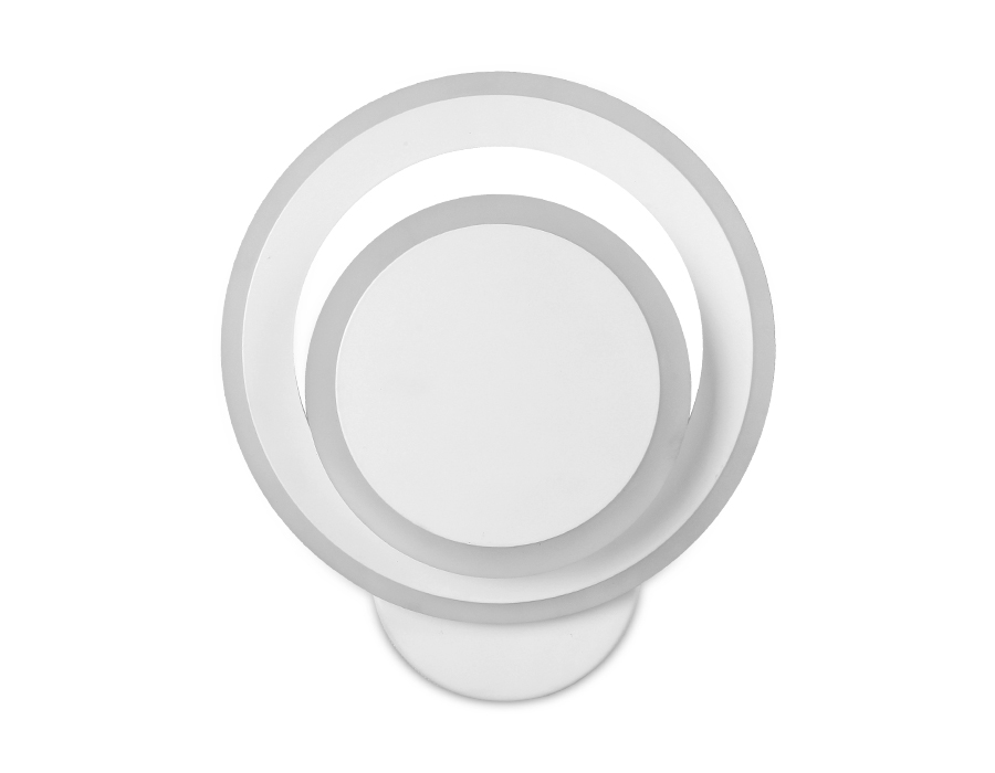 Настенный светодиодный светильник с выключателем FA560 WH/S Ambrella белый/песок LED 3000K/6400K 24W 200*200*60