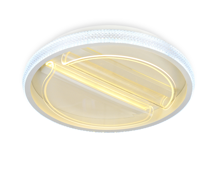 Потолочный светодиодный светильник Ambrella FA602 WH белый 88W (ПДУ РАДИО 2.4)